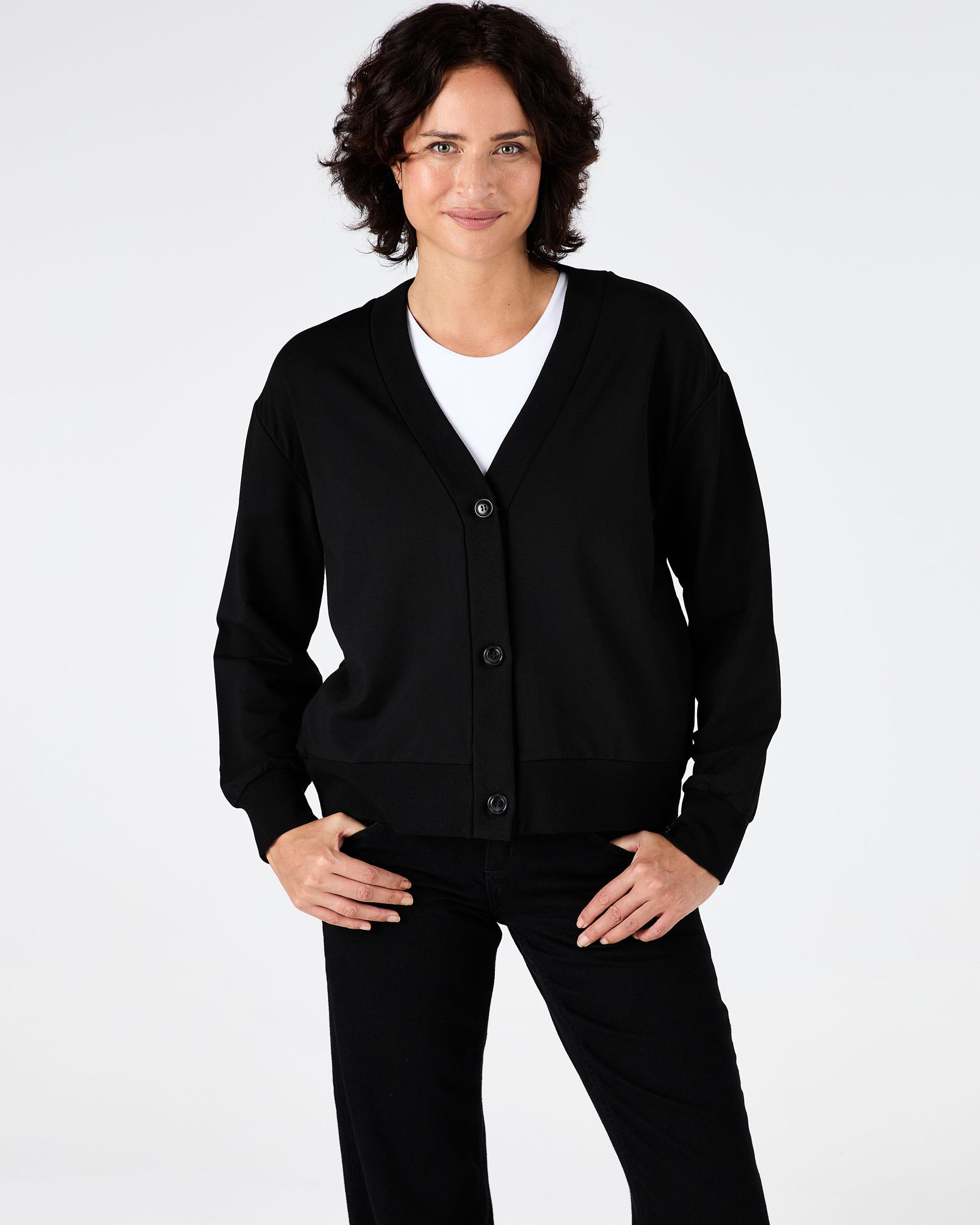 Leighton Sweat Top - Black