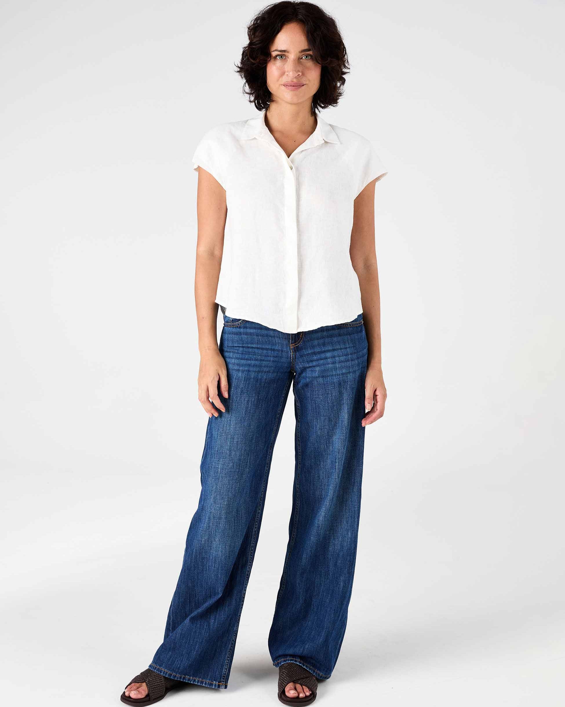 Laurel Linen Shirt White