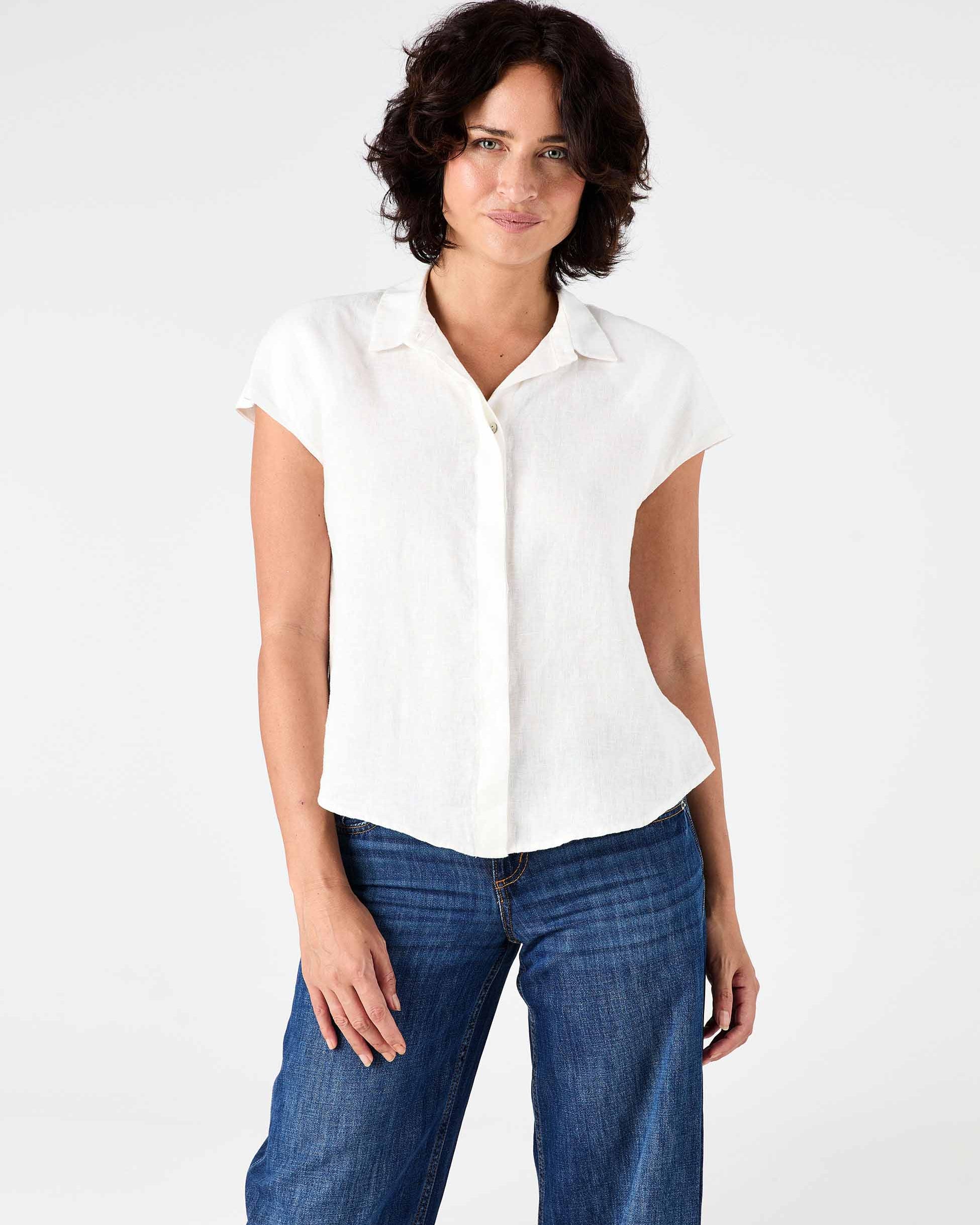 Laurel Linen Shirt White