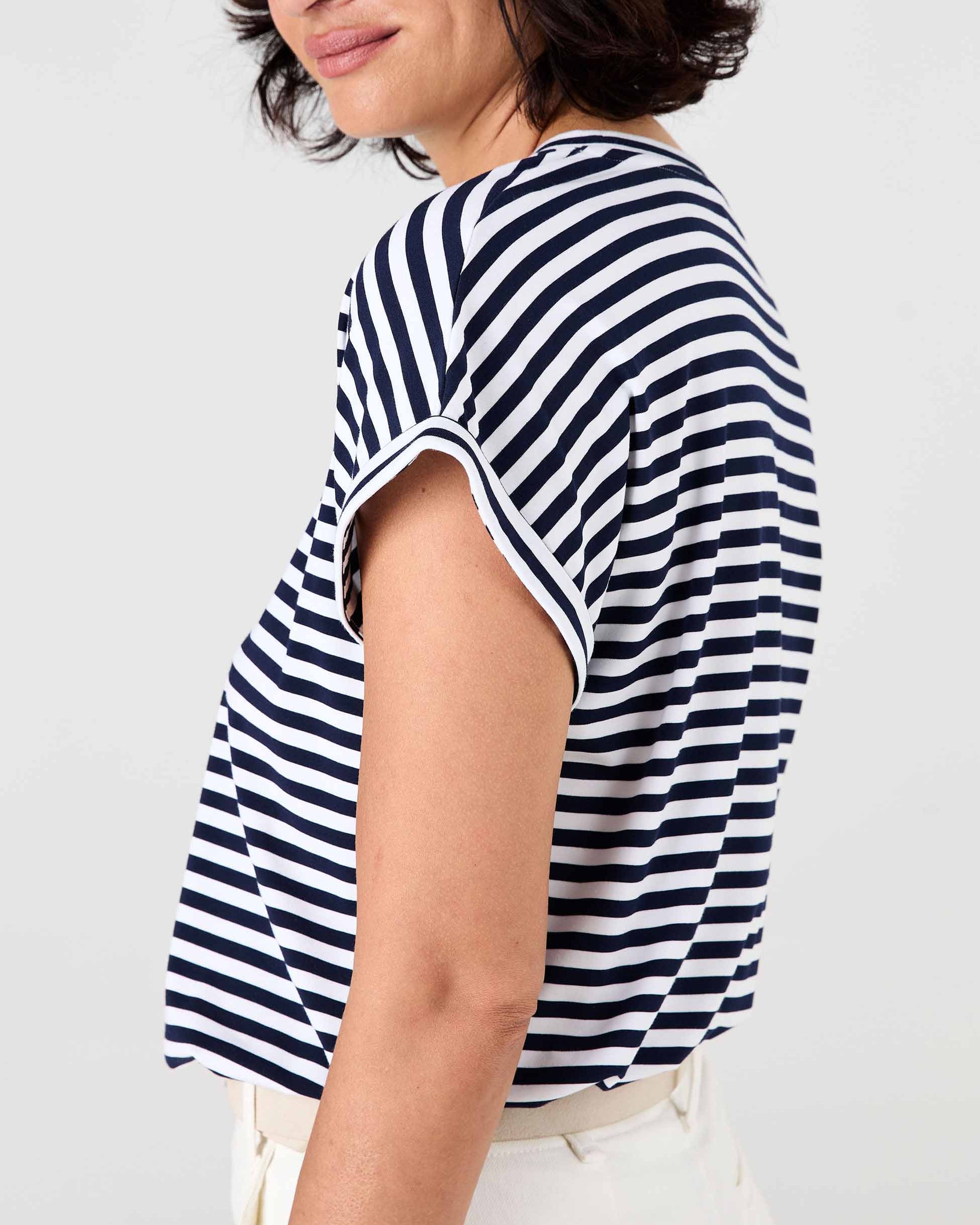 Jessica Oversized Tee - Navy