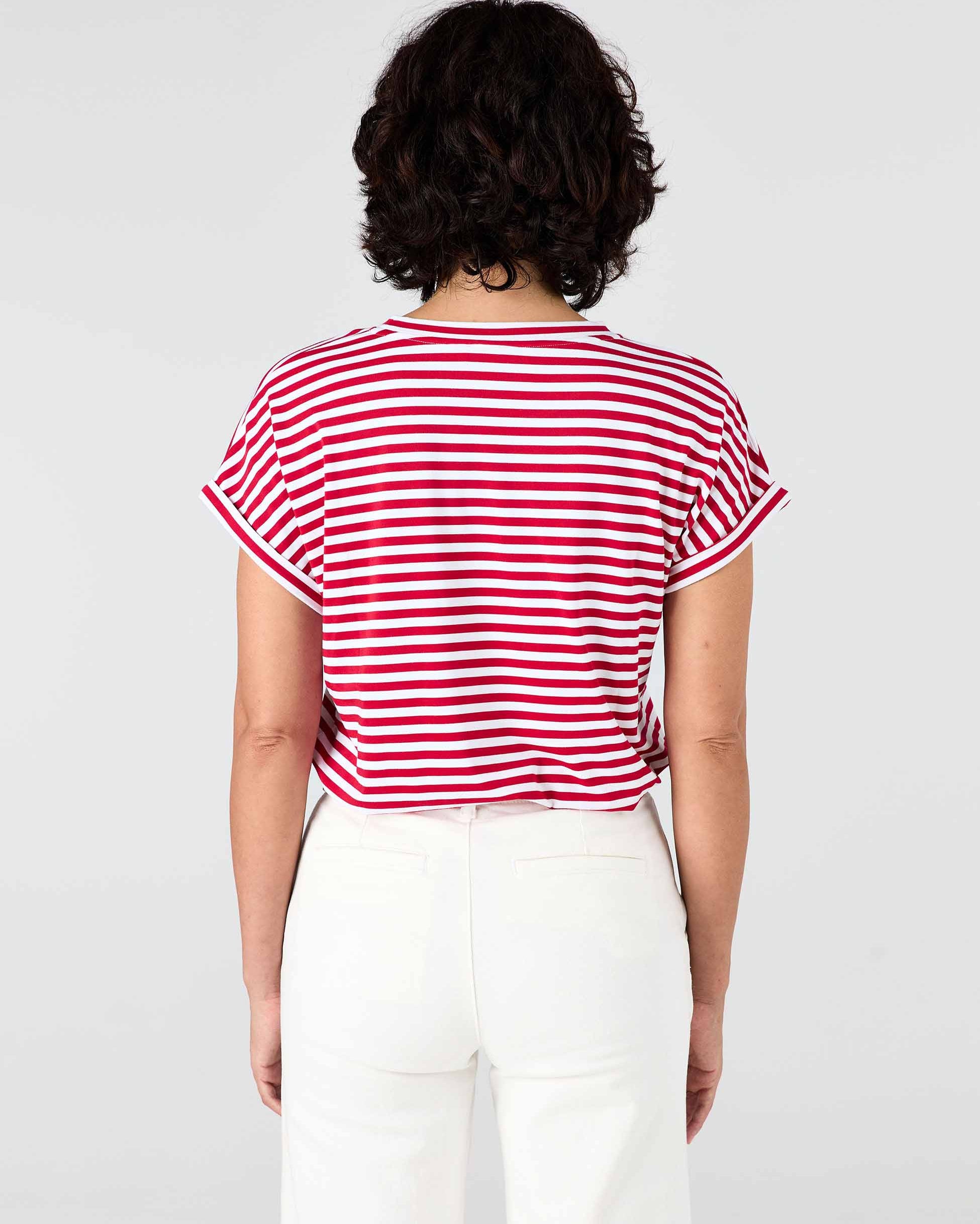 Jessica Oversized Tee - Cherry