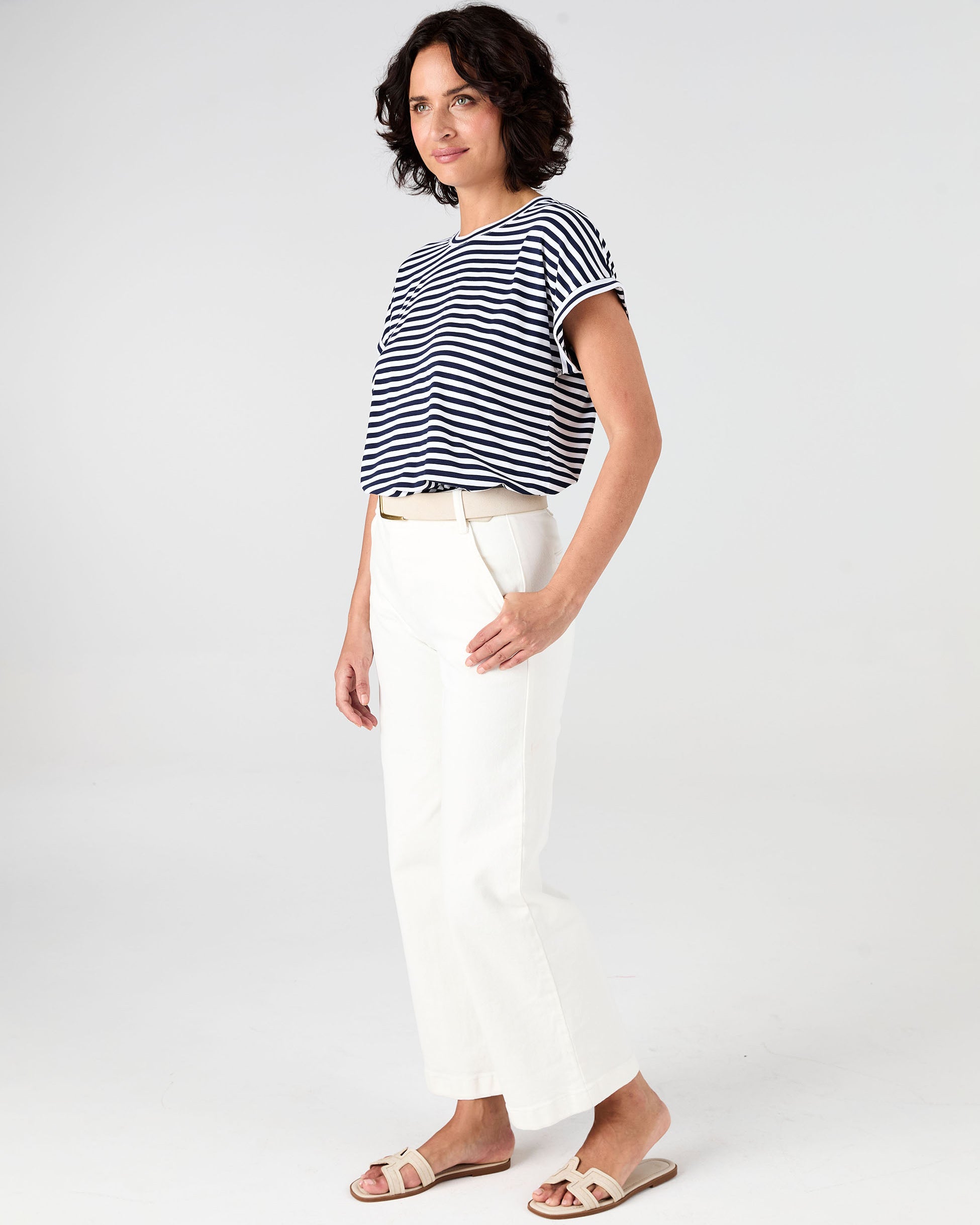 Jessica Oversized Tee - Navy