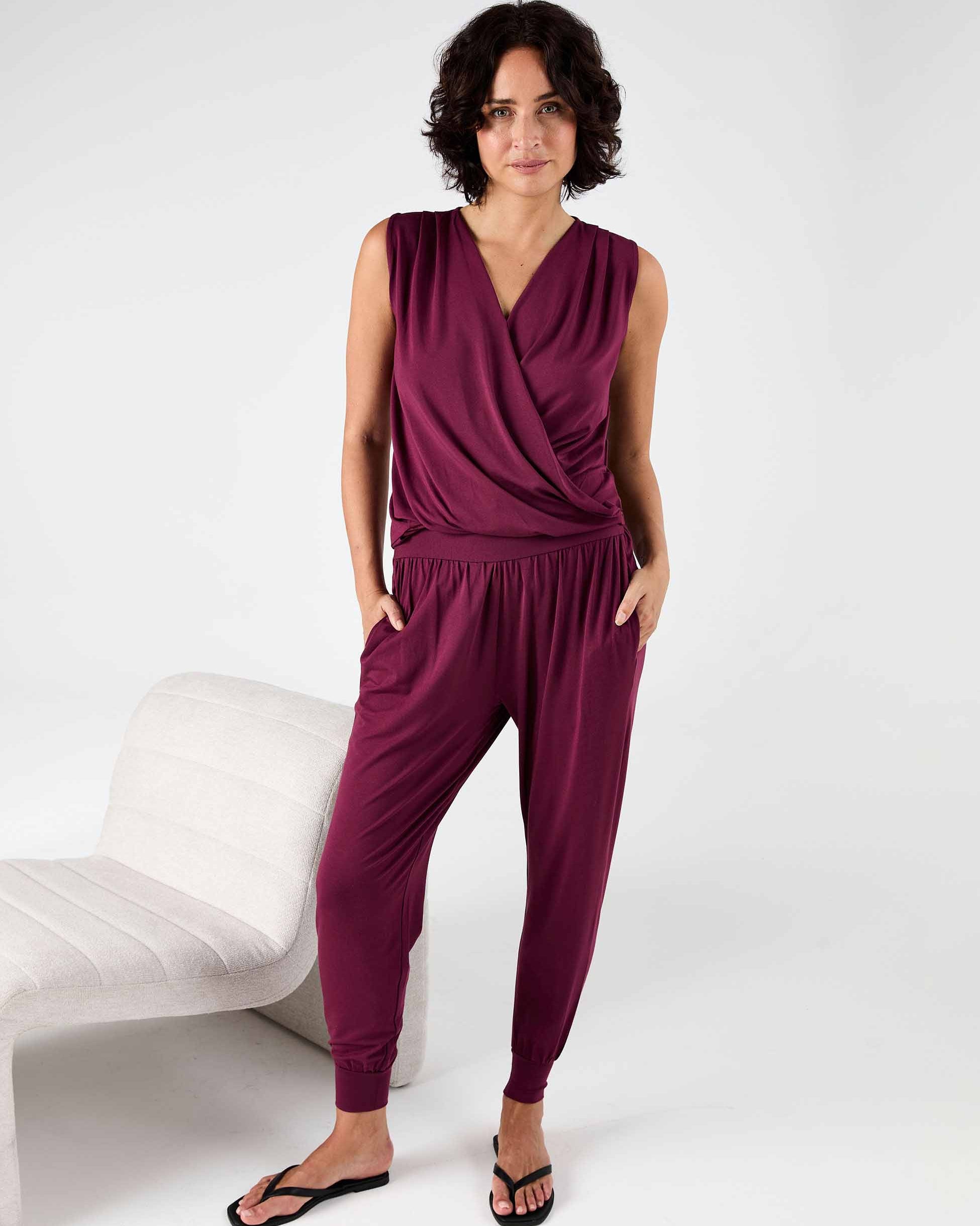 Nomad Relax Pant - Ruby