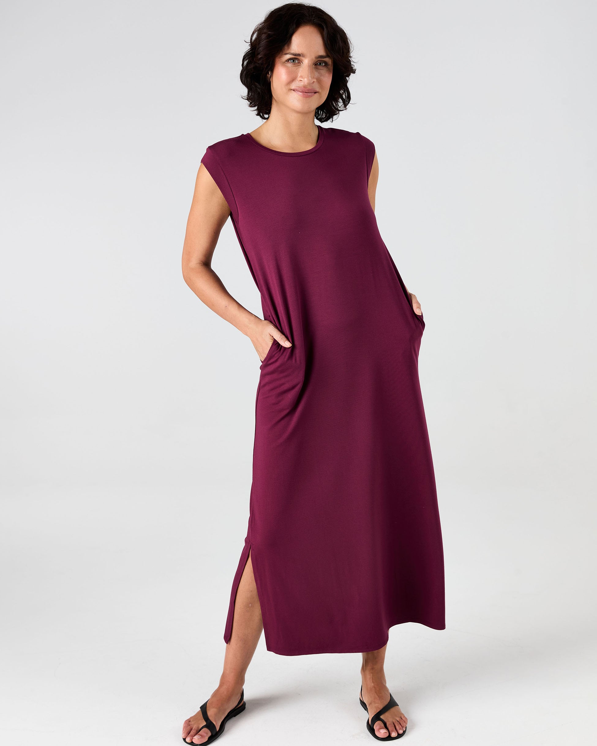 Roxy Maxi Dress - Ruby
