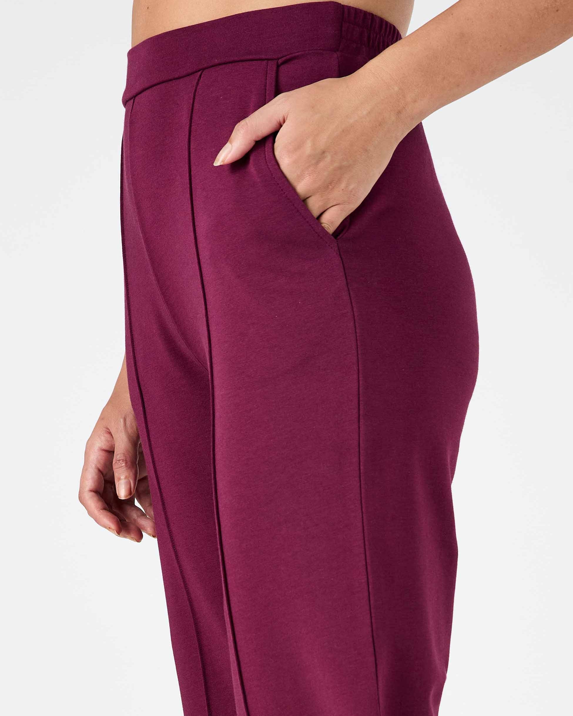 Tapered Sweat Pant - Ruby
