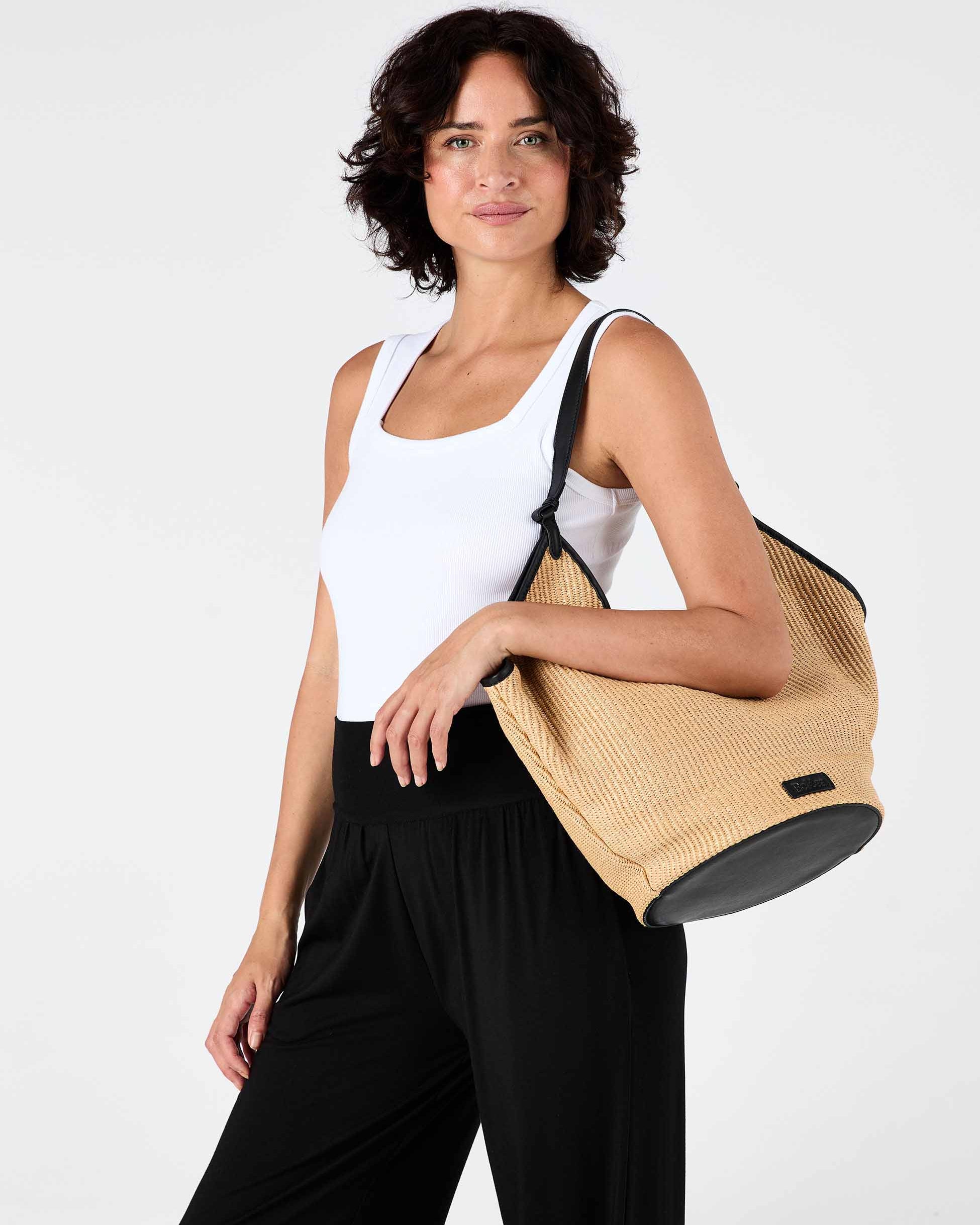 Rib Square Neck Tank - White