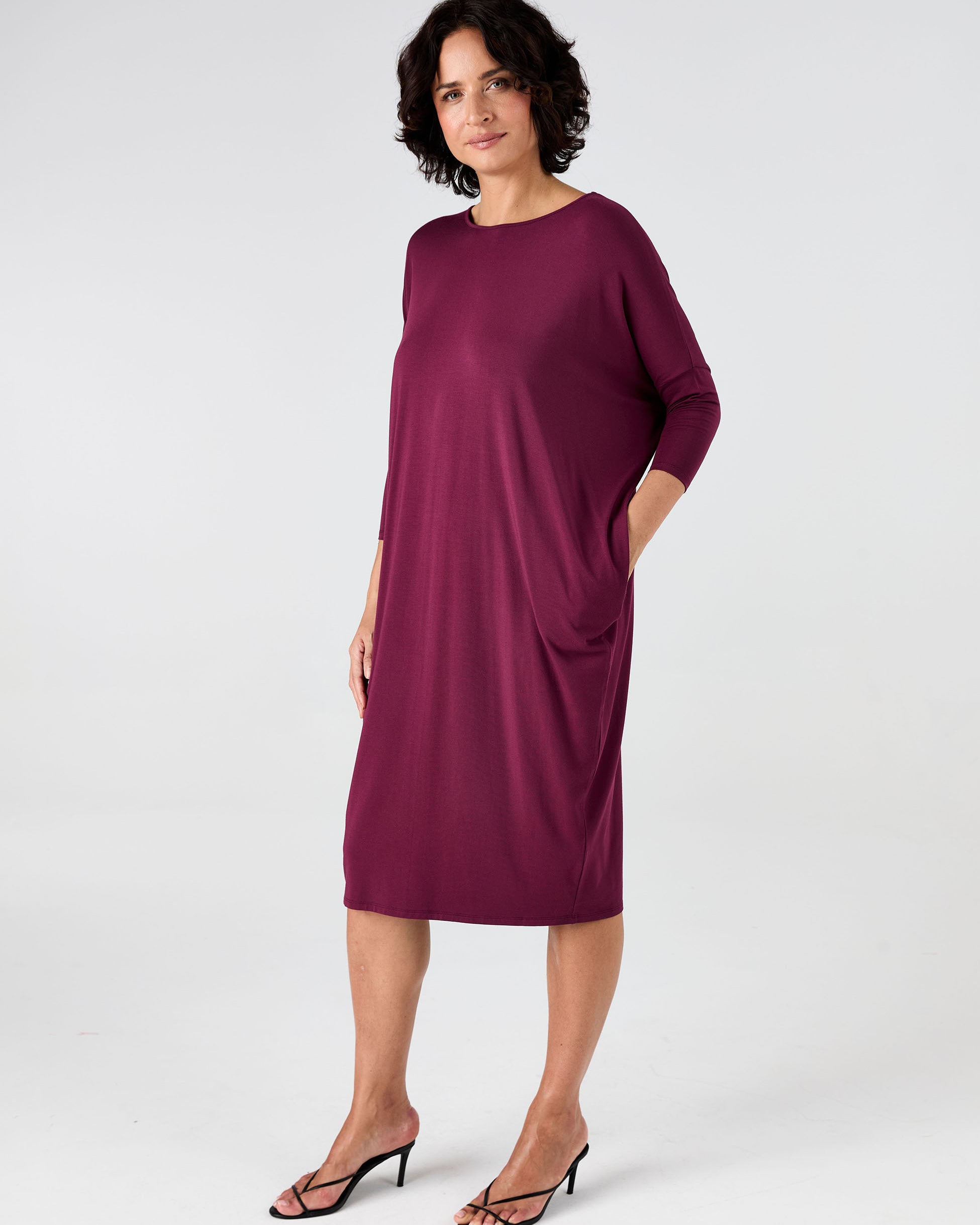 Easy Flow Dress - Ruby