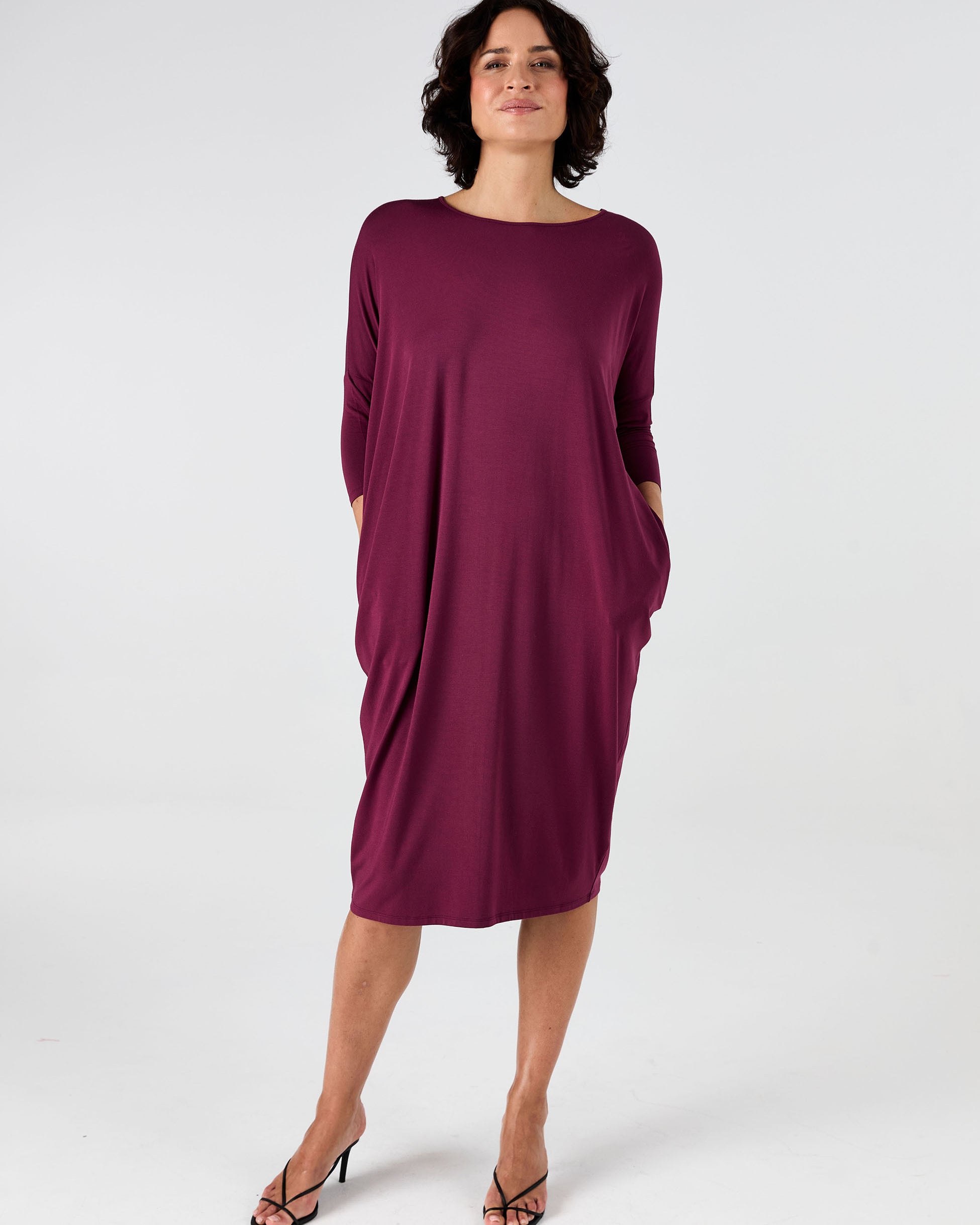 Easy Flow Dress - Ruby