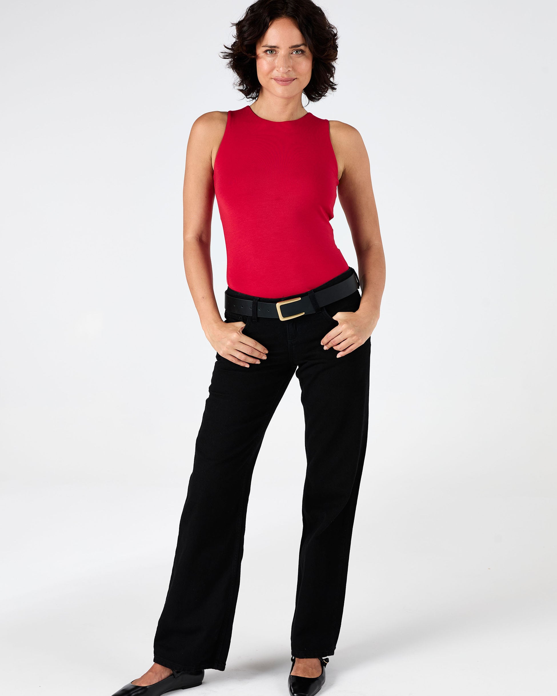 Bruna Tank - Cherry