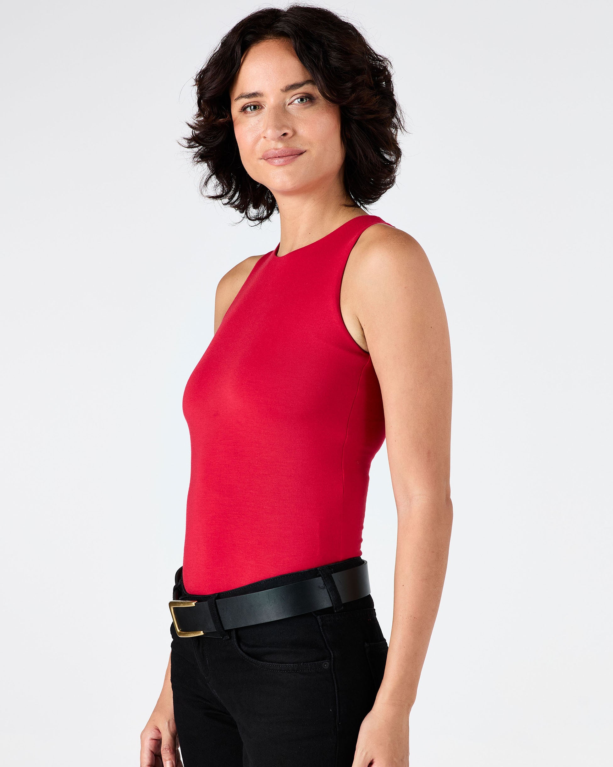 Bruna Tank - Cherry