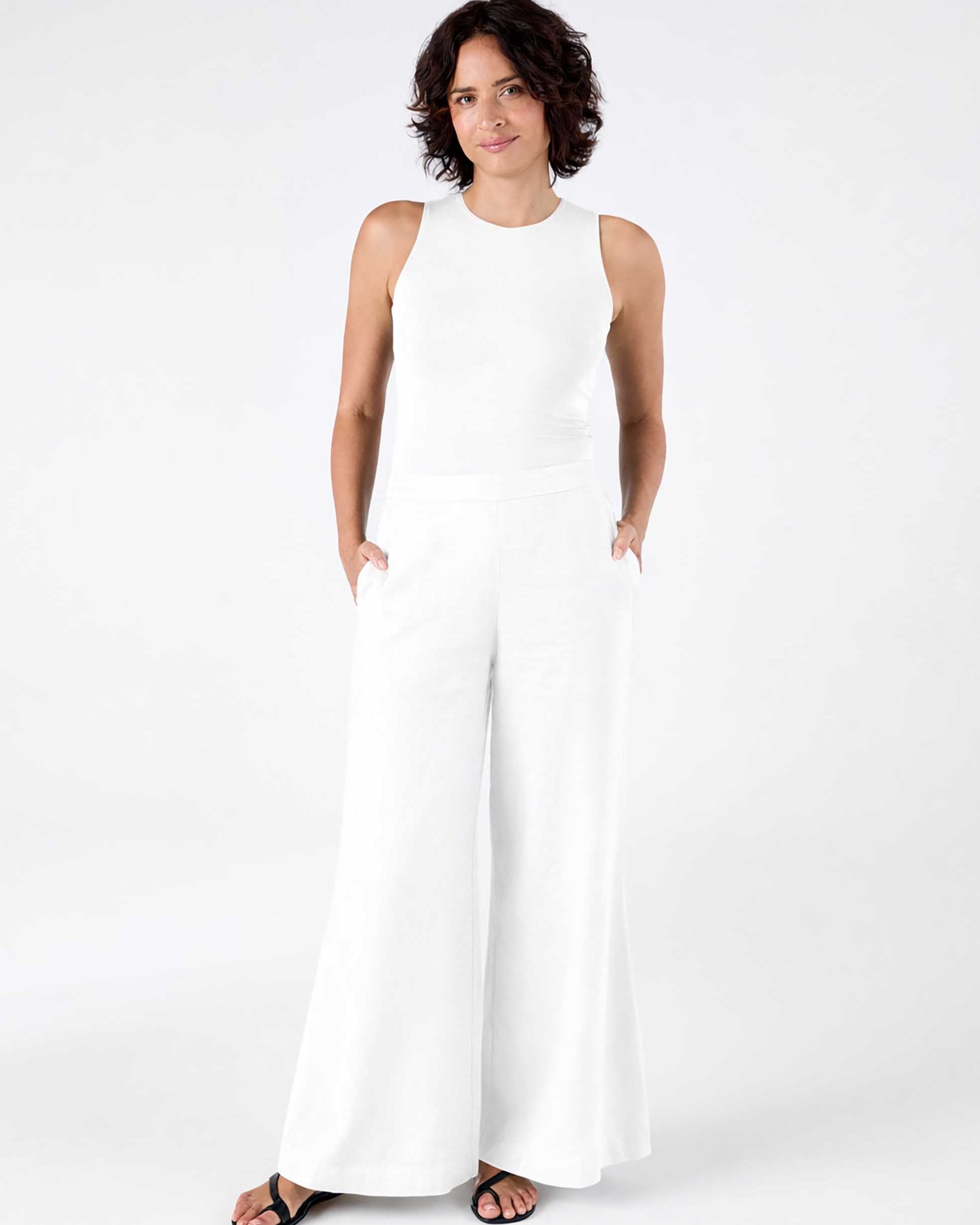 Laurel Linen Pant - White