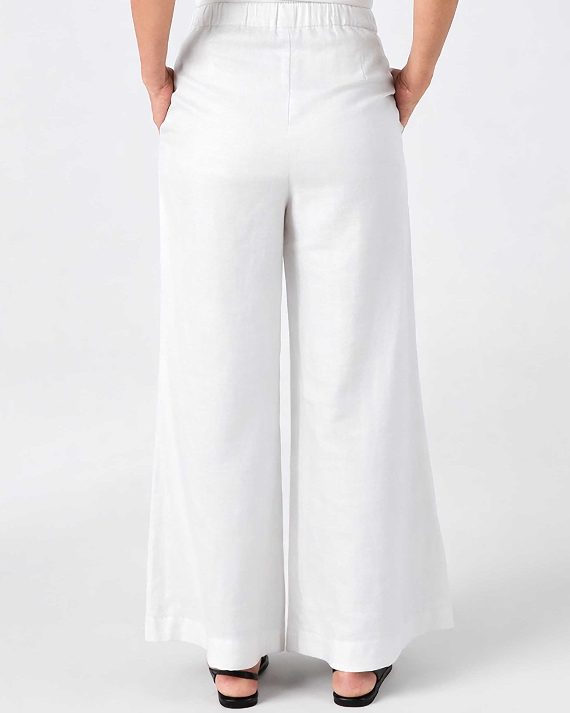 Laurel Linen Pant - White