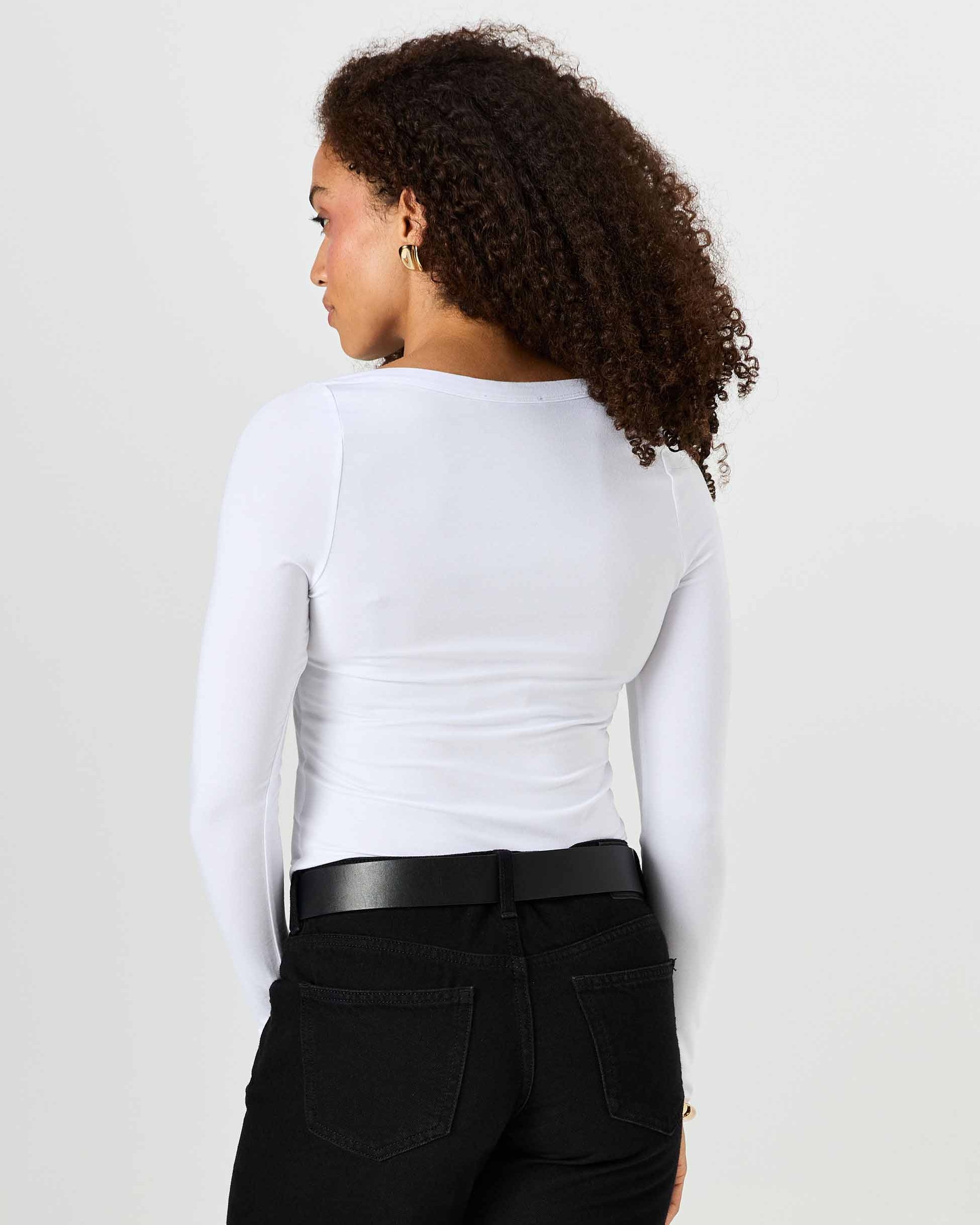 Ela Long Sleeve Top - White