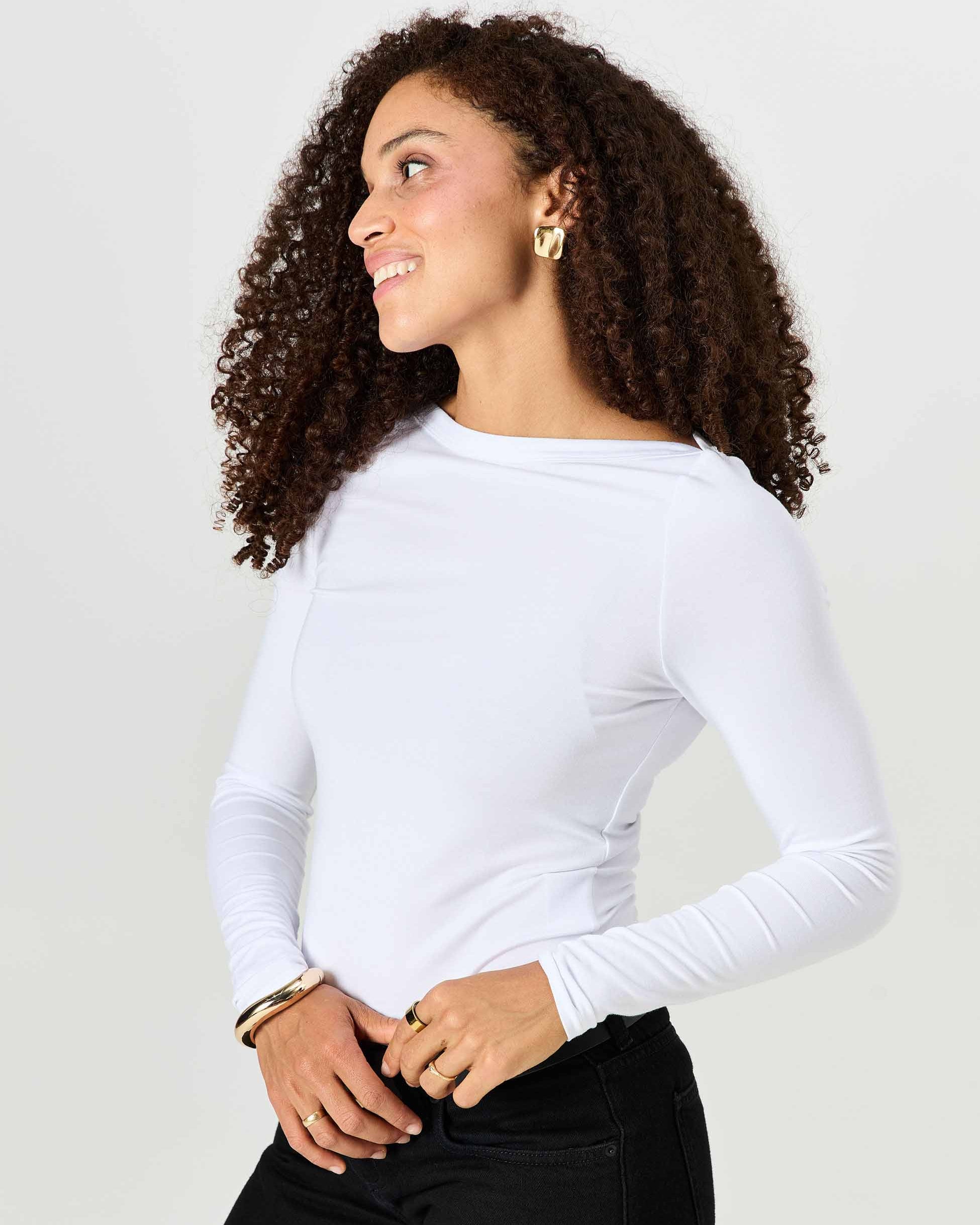 Ela Long Sleeve Top - White
