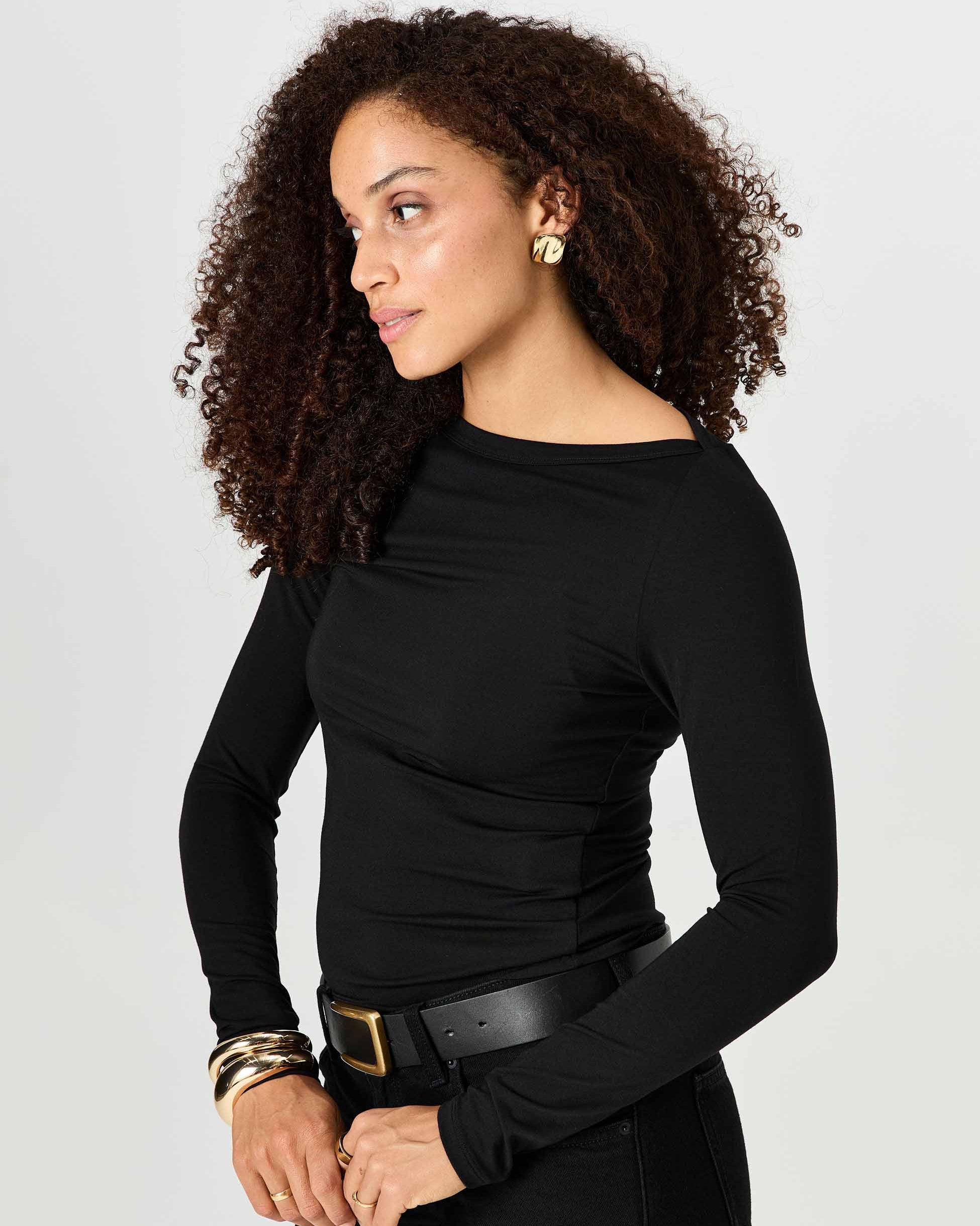 Ela Long Sleeve Top - Black
