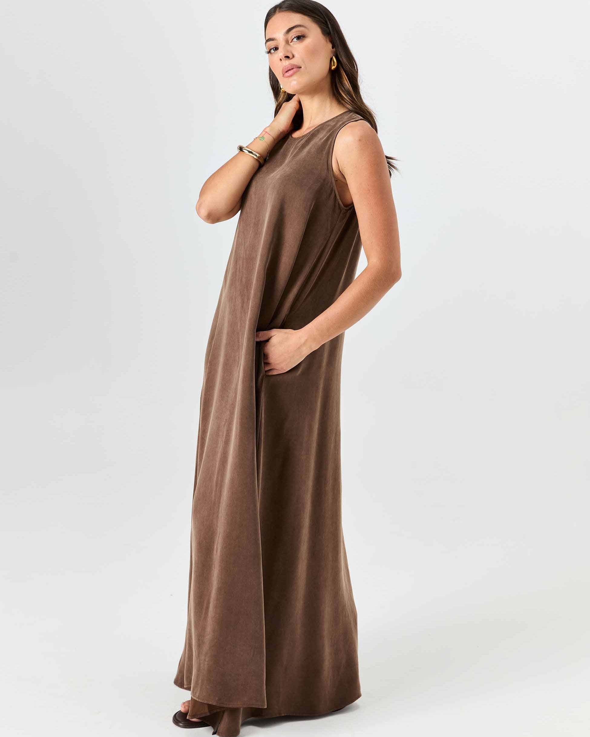 Elina Dress - Mocha
