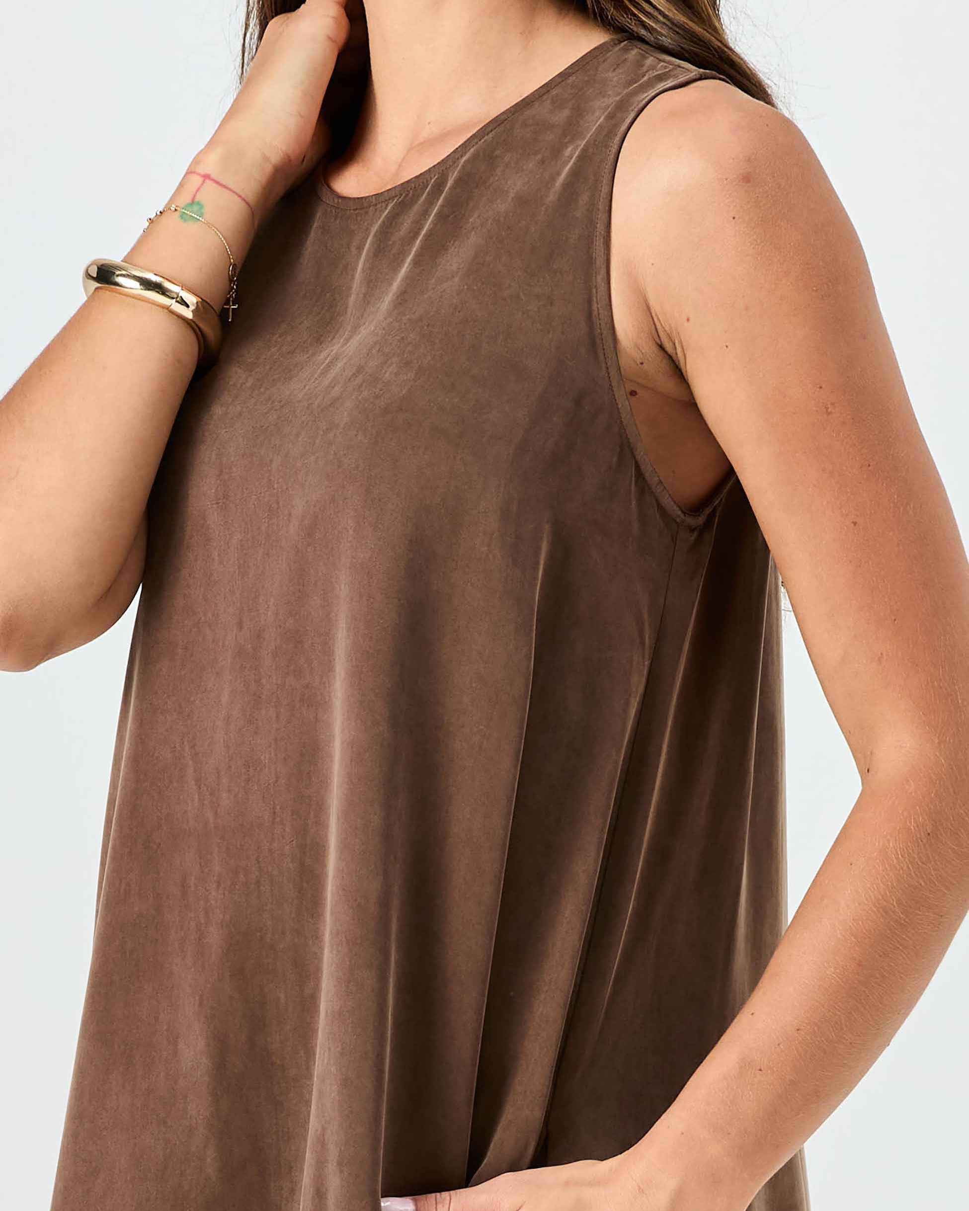 Elina Dress - Mocha