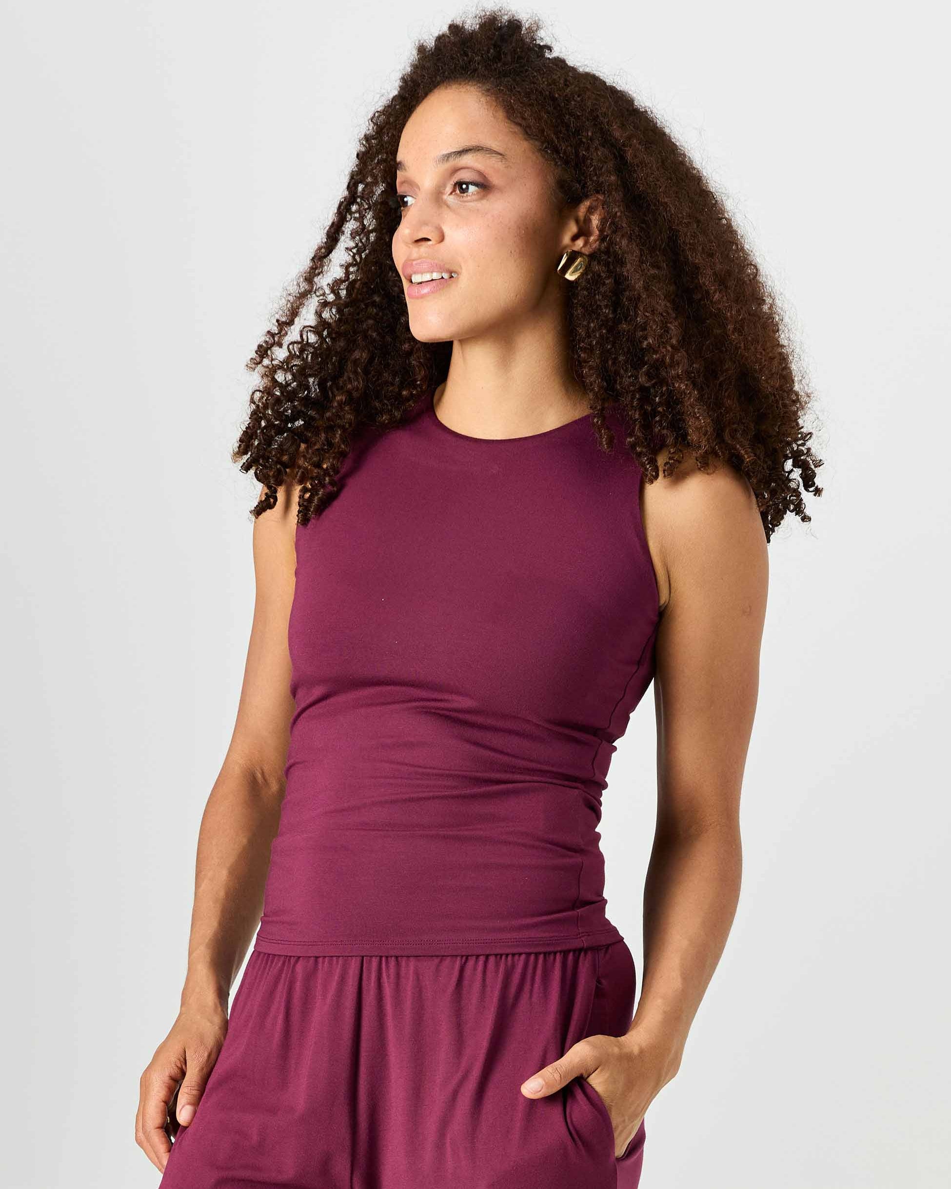 Bruna Tank - Ruby