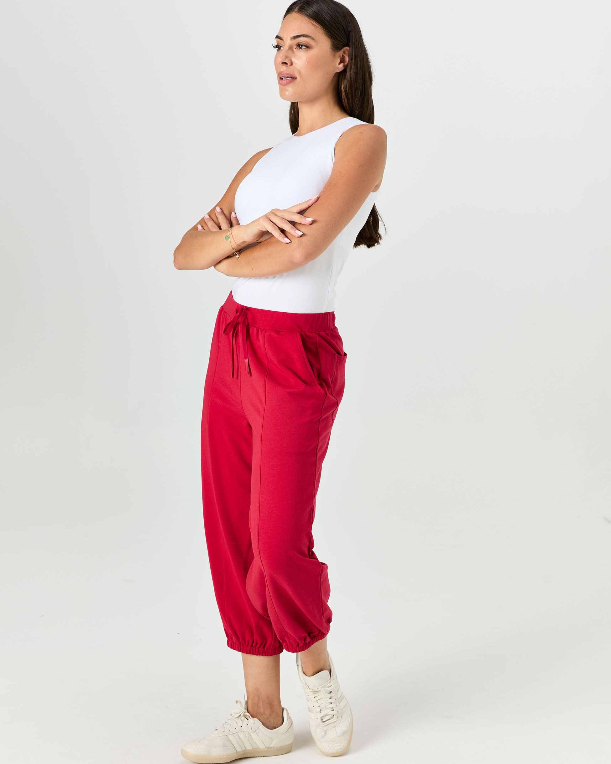 Dune Sweat Pant - Cherry