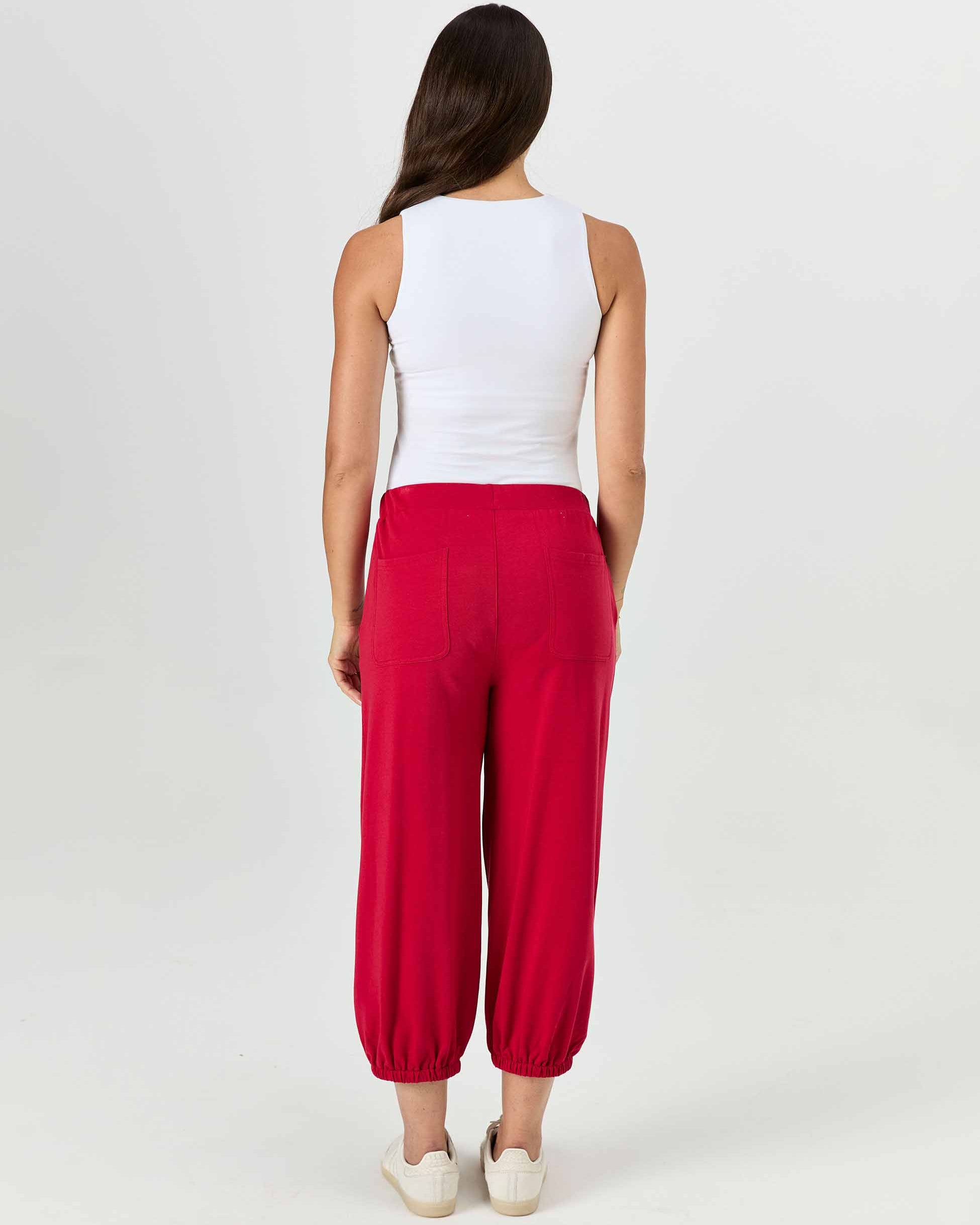 Dune Sweat Pant - Cherry