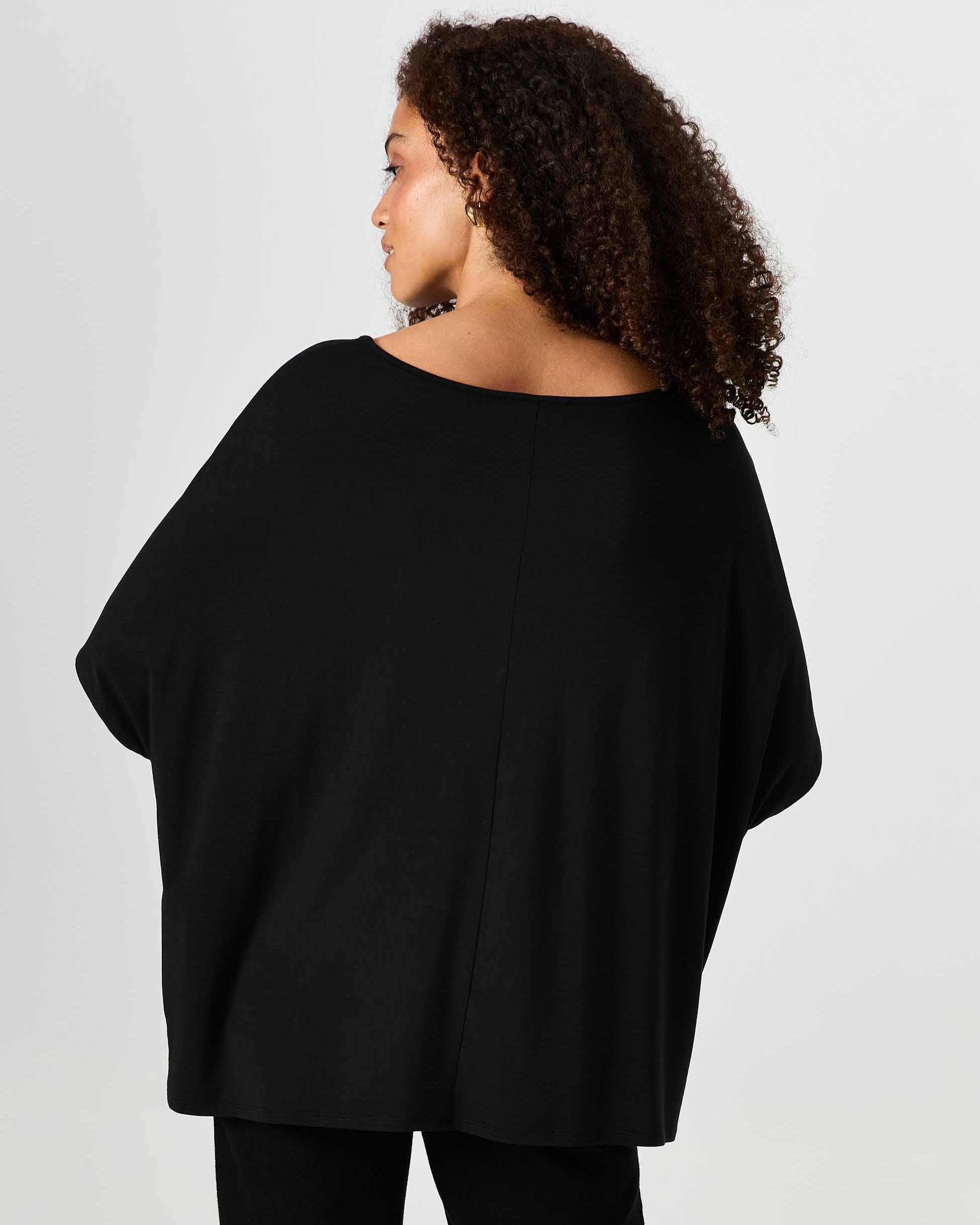 Flow Luxe Tunic - Black