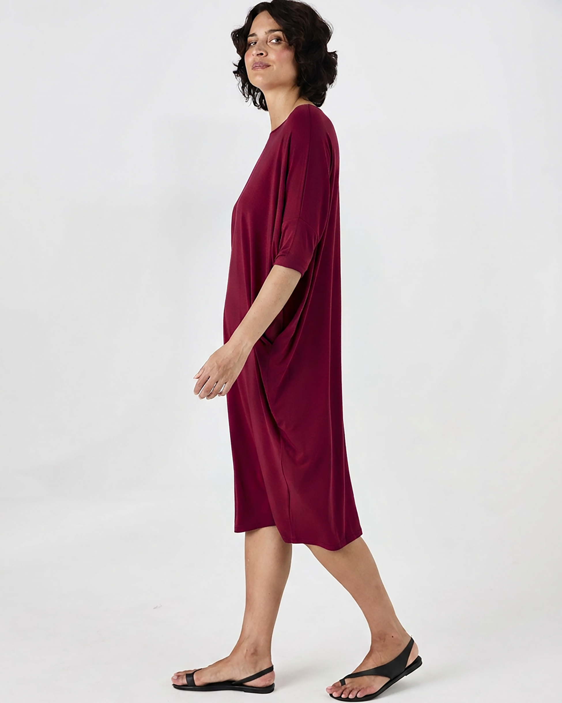 Easy Flow Dress - Sangria