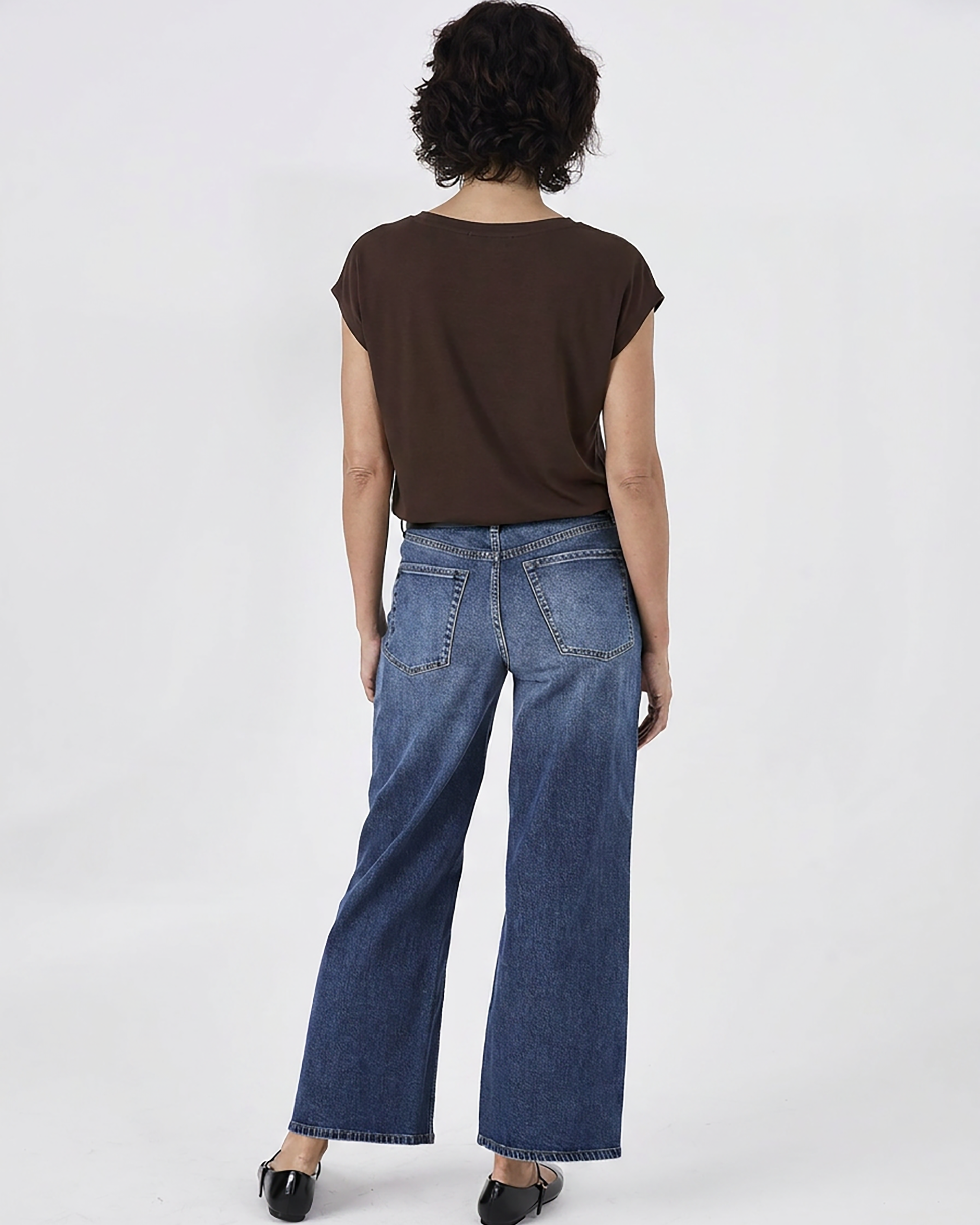 Modal Luxe Layer Tee - Coffee Bean