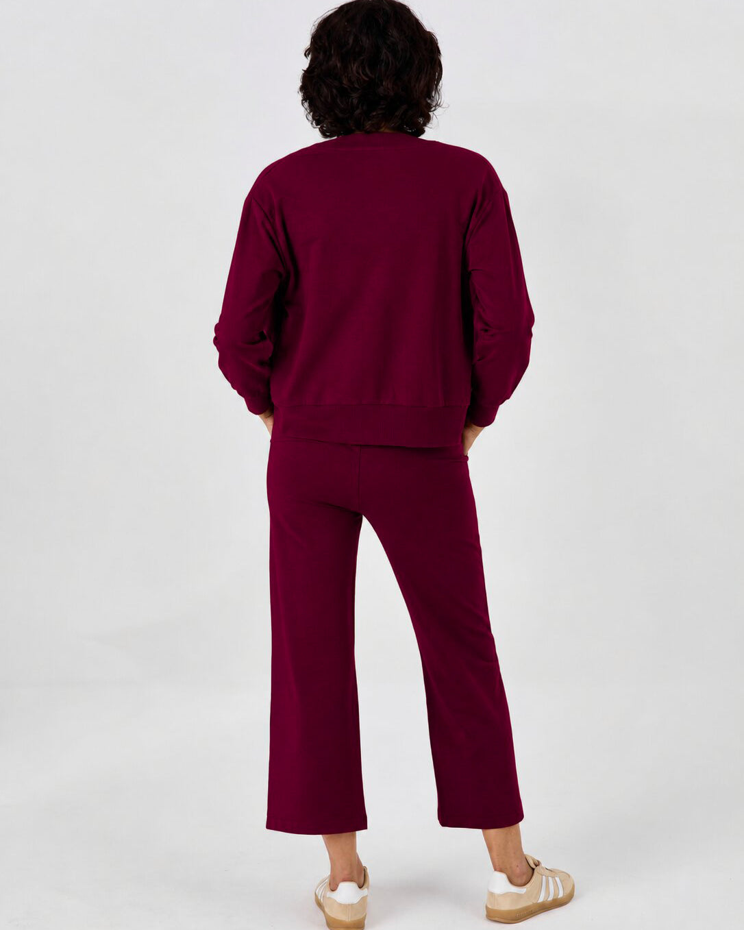 Tapered Sweat Pant - Sangria