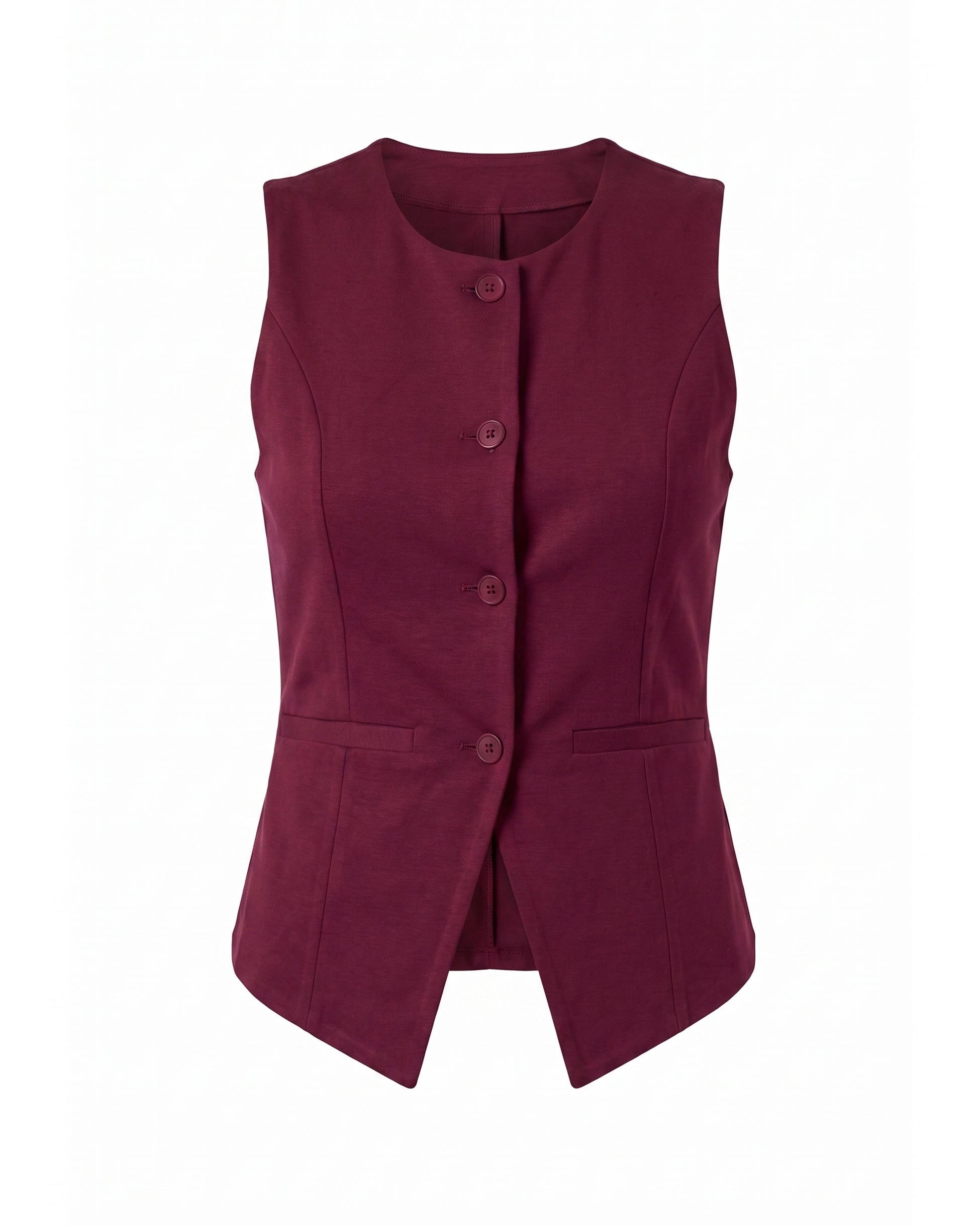 Fitted Waistcoat - Sangria