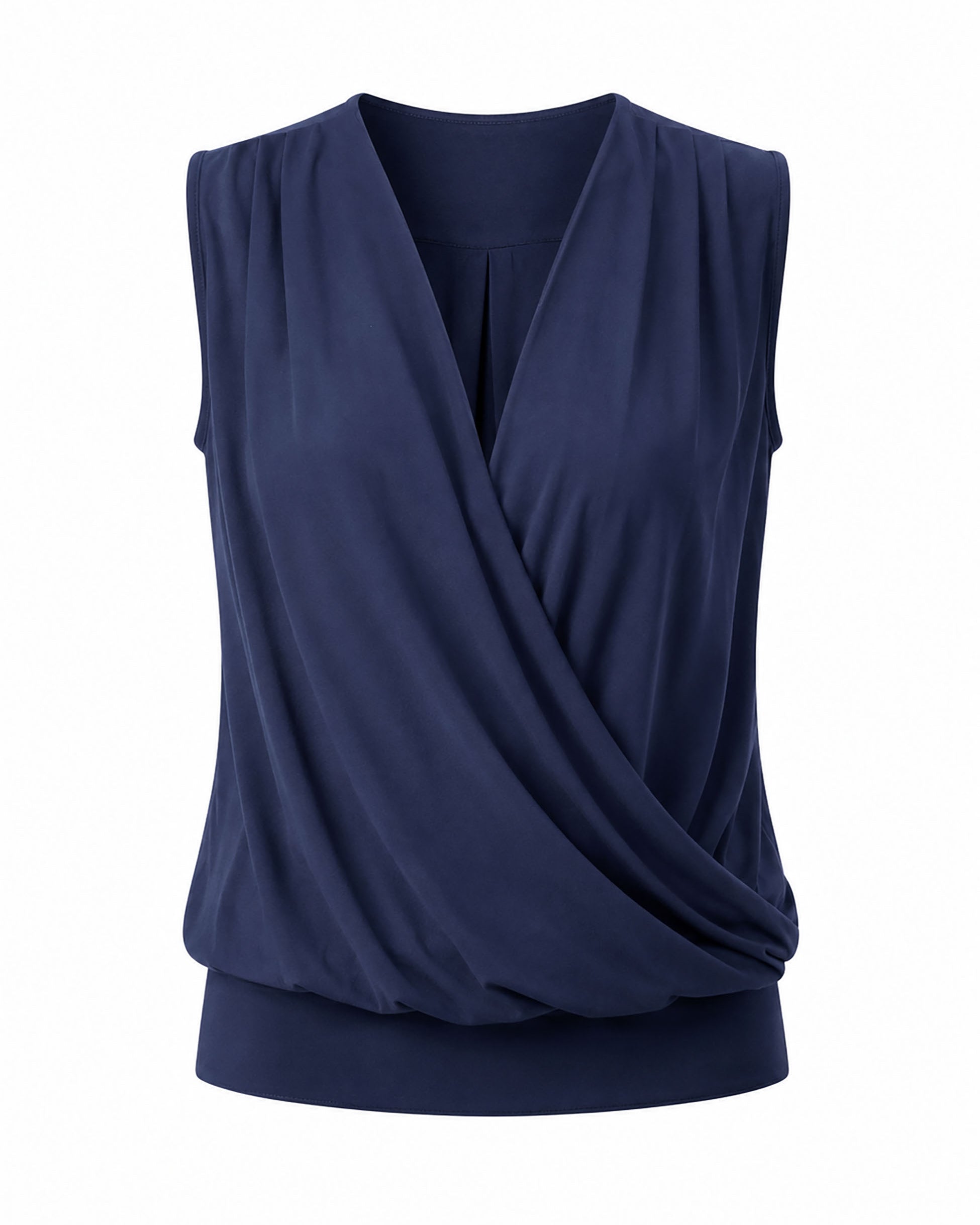 Athena Drape Top - Navy