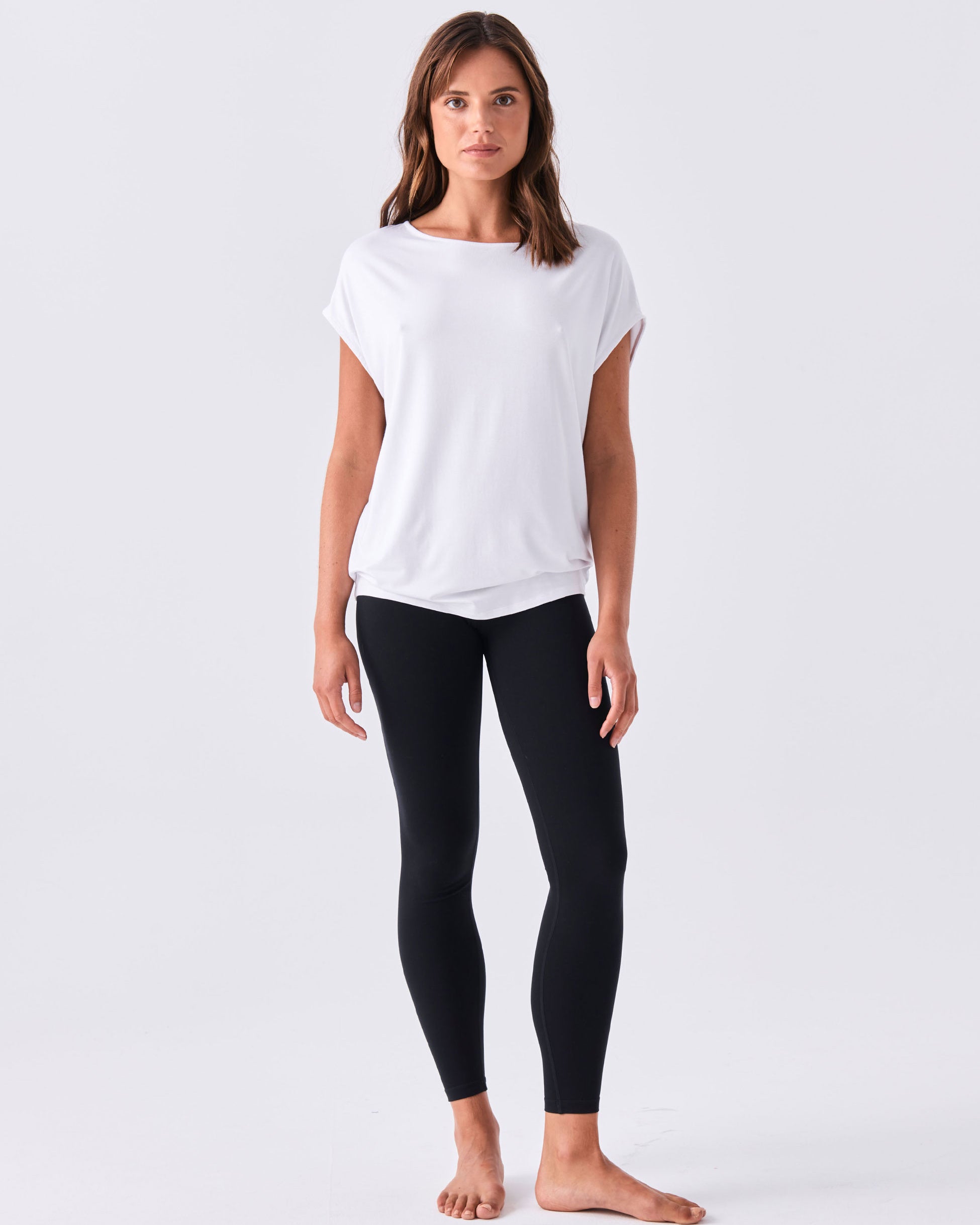 Modal Luxe Layer Tee - White