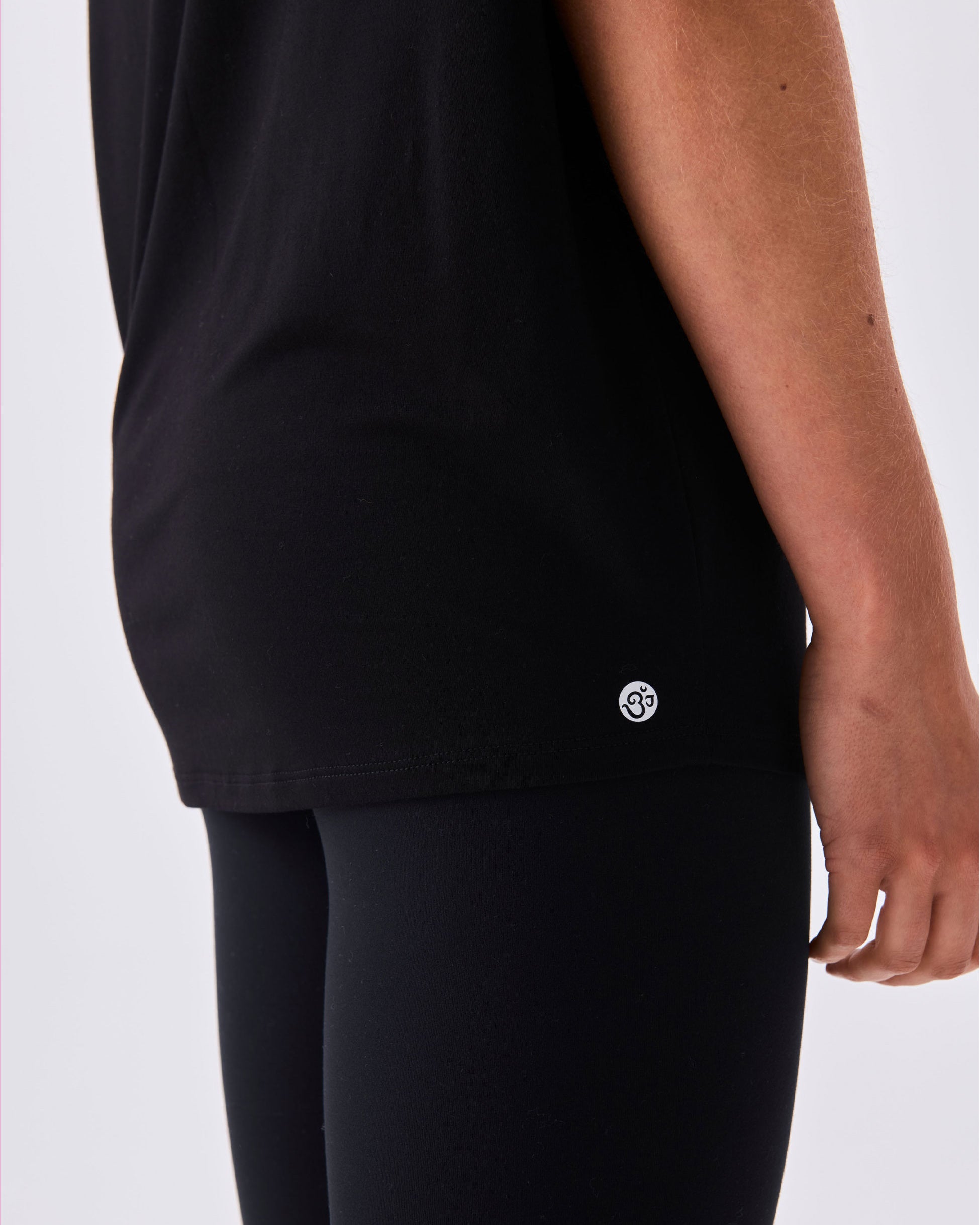 Modal Luxe Layer Tee - Black