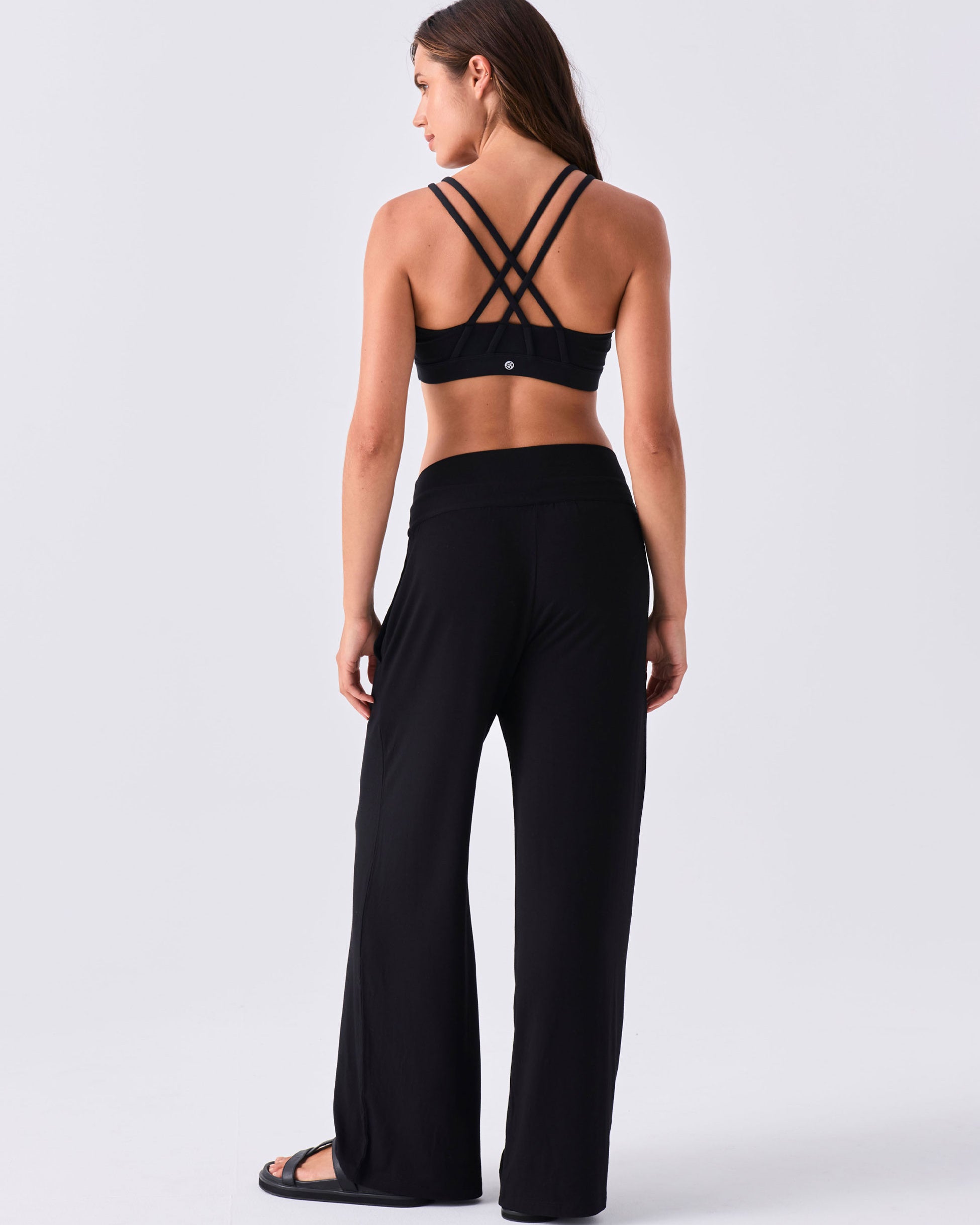 Nomad Modal Wide Leg Pant - Black