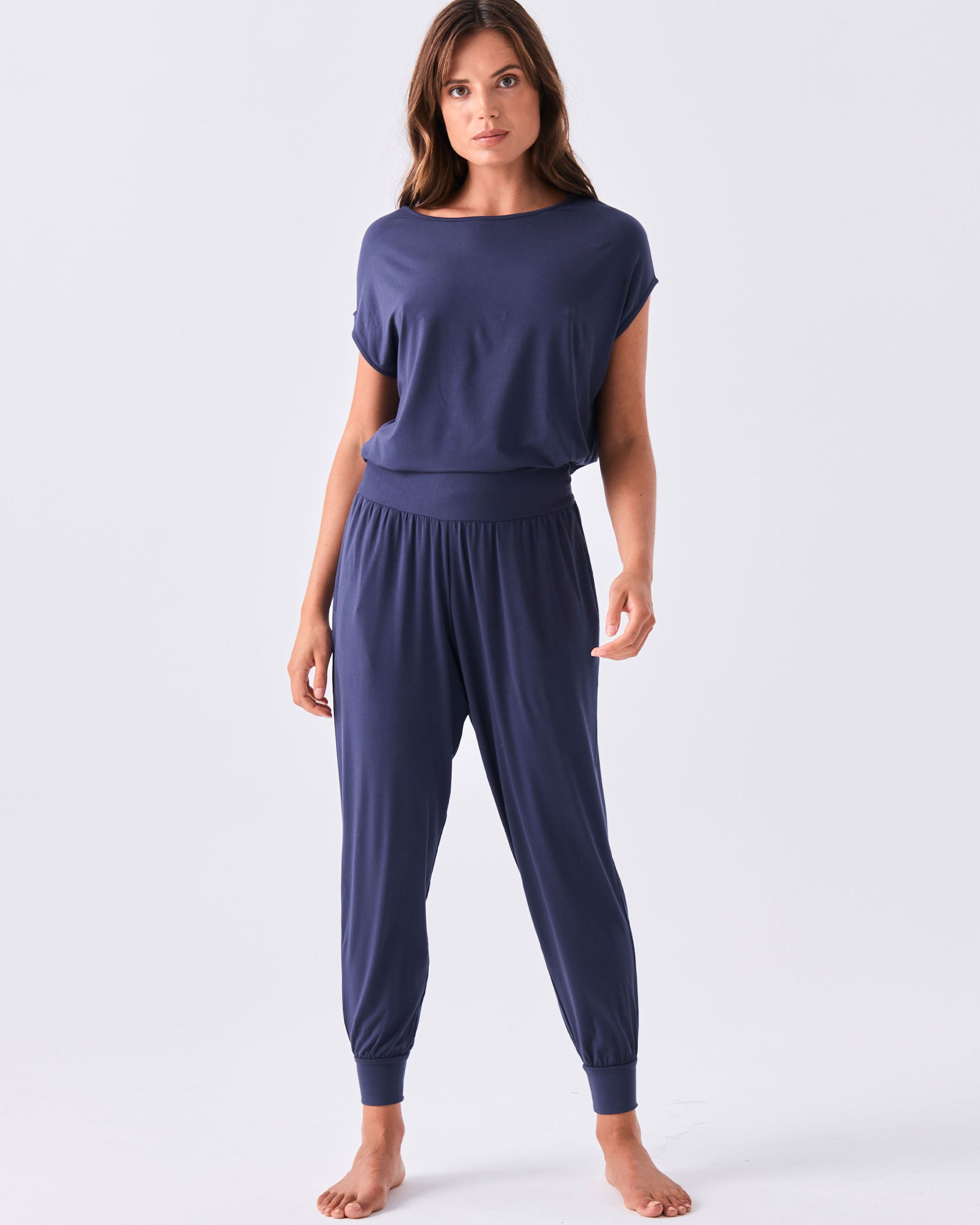 Modal Luxe Layer Tee - Navy