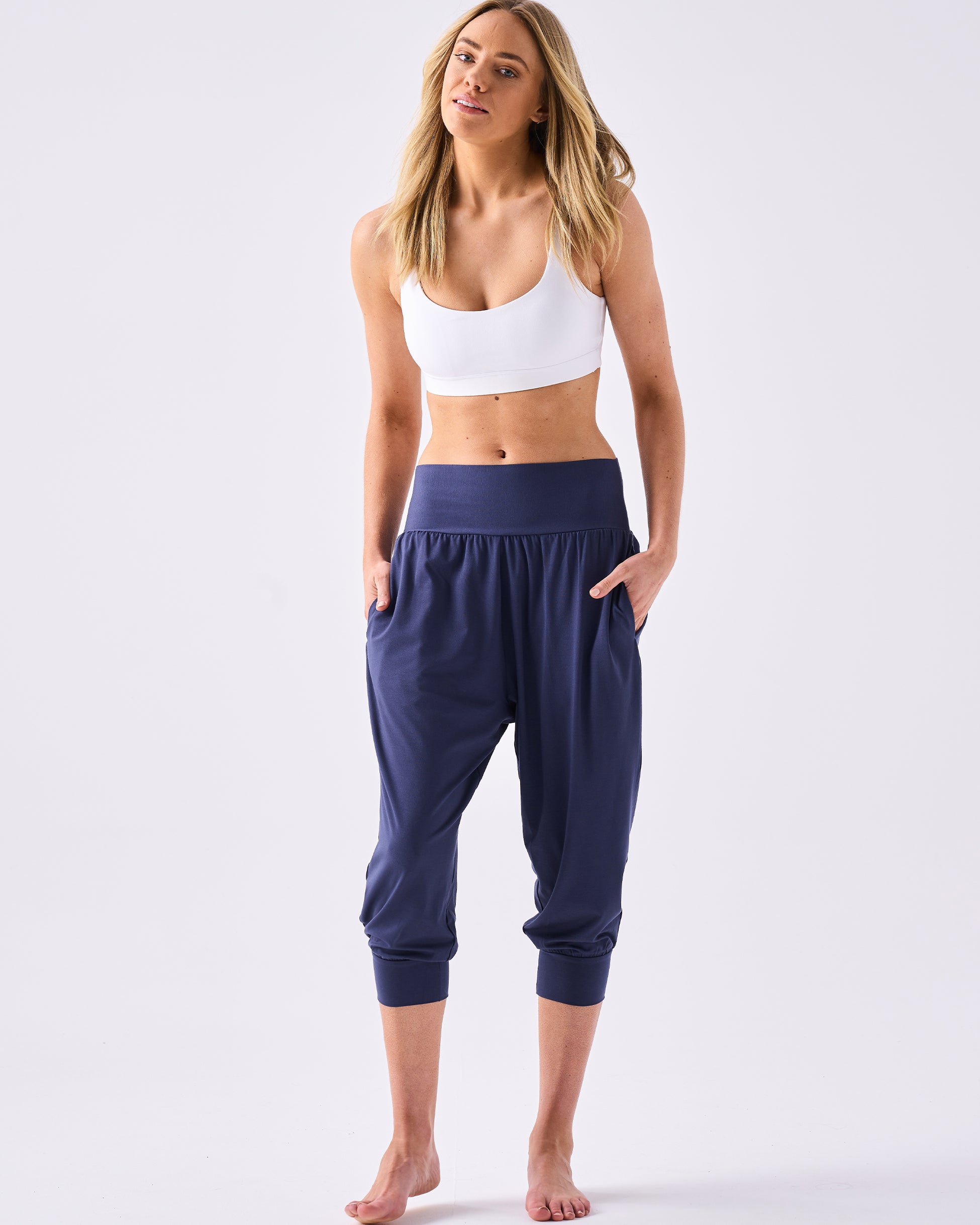 Nomad Modal 7/8 Relax Pant - Navy