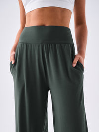 Nomad Modal Wide Leg Pant - Forest Green