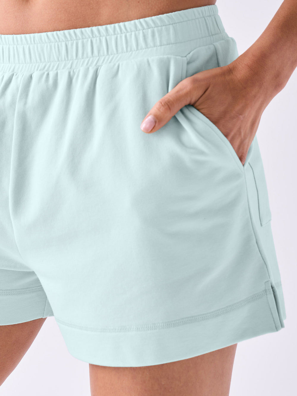 French Terry Sweat Shorts - Skylight Blue