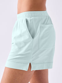 French Terry Sweat Shorts - Skylight Blue