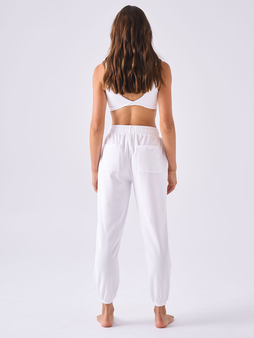 French Terry Sweat Pant - White
