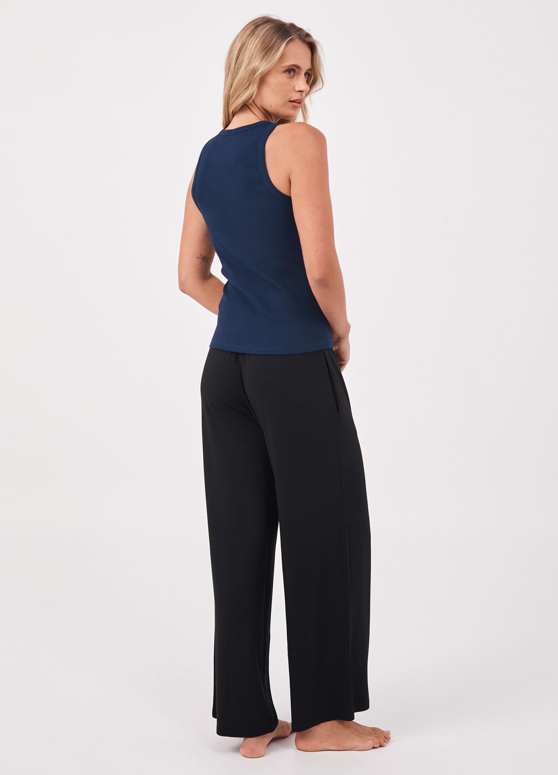 Classic Rib Tank - Navy