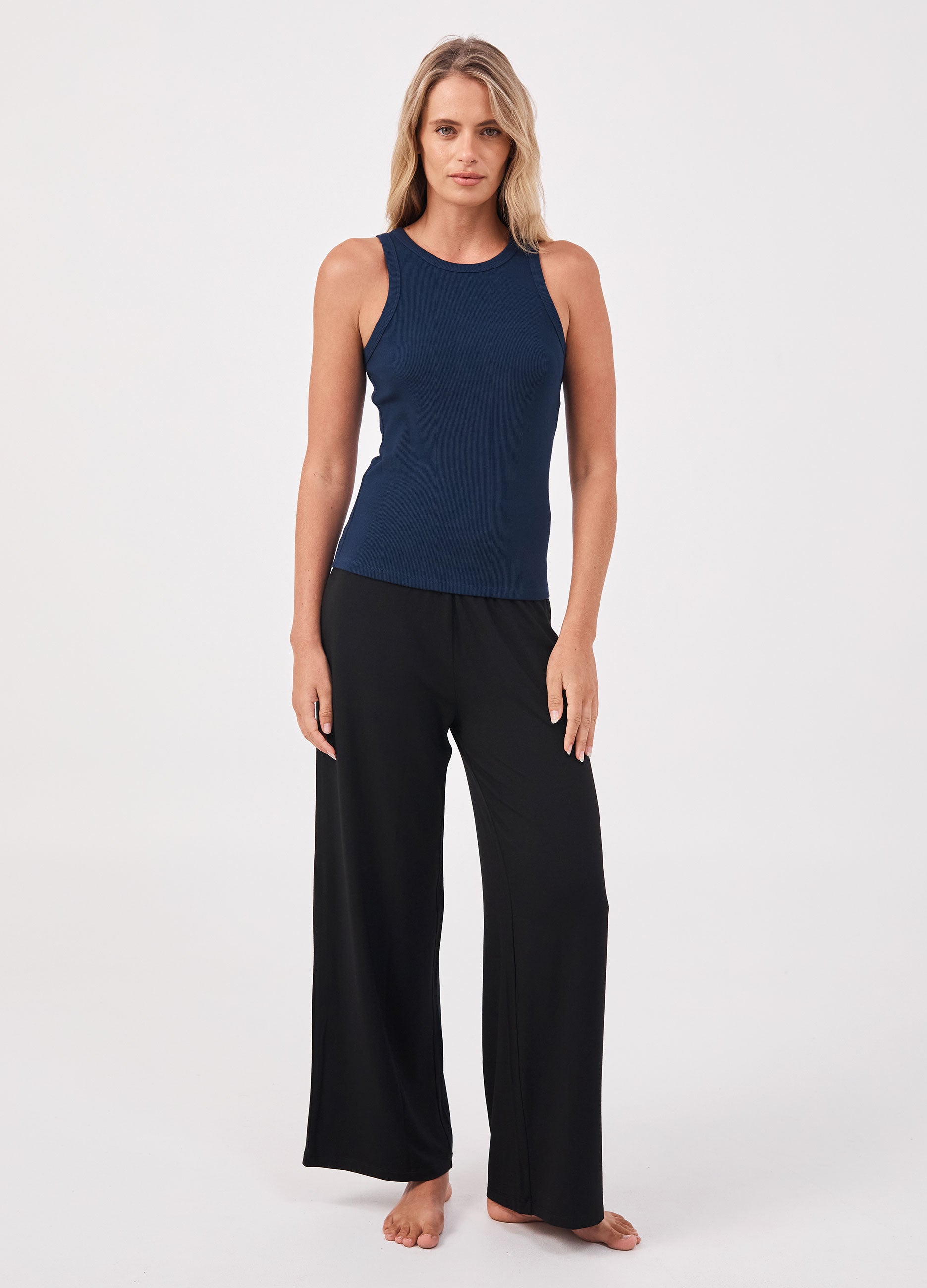 Classic Rib Tank - Navy