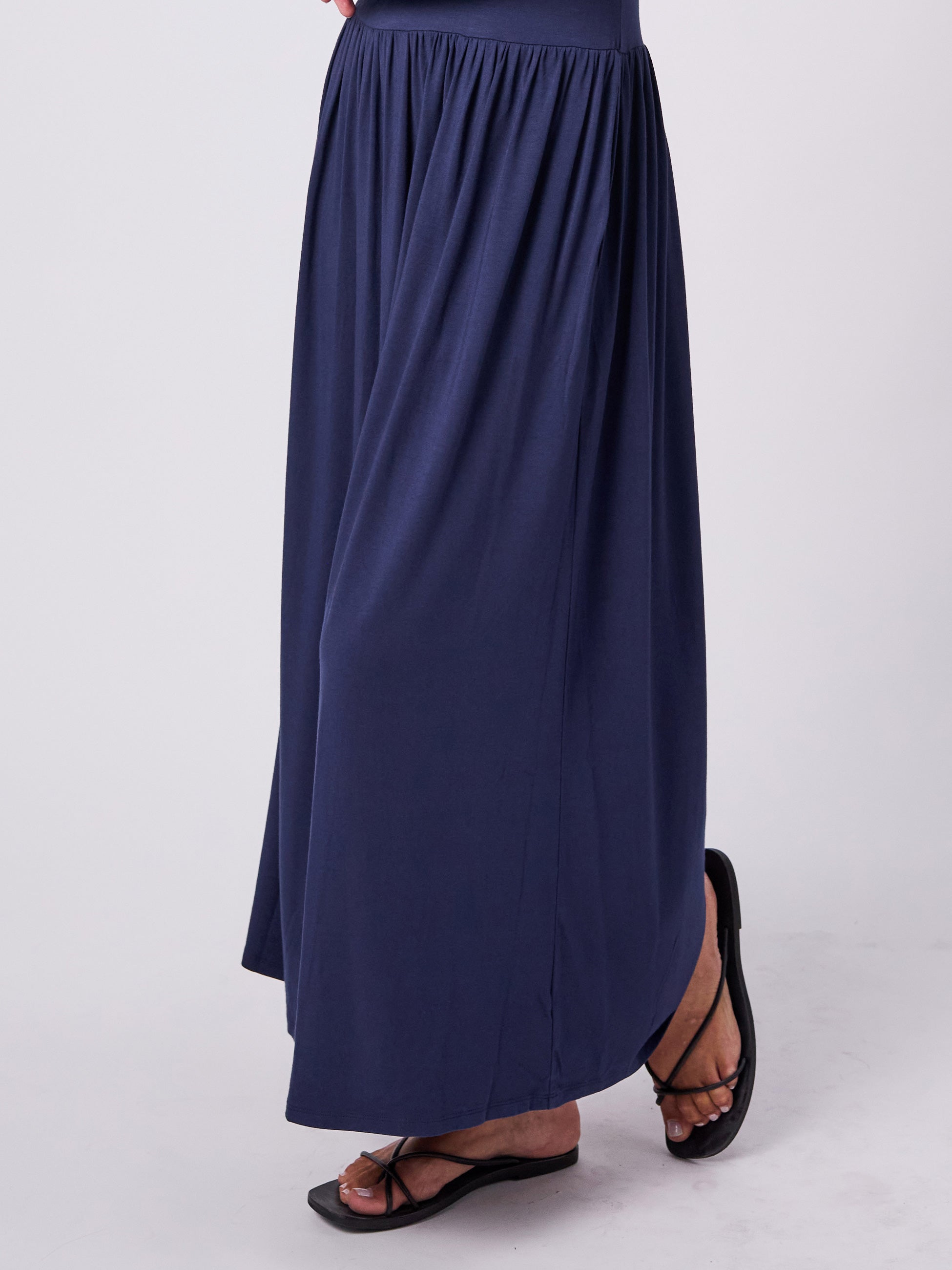 Long Essential Maxi Dress - Navy
