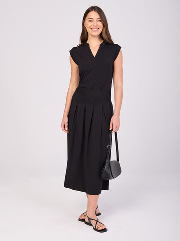 Pleat Skirt  - Black
