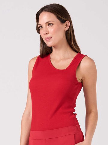 Riva Rib Tank - Cherry