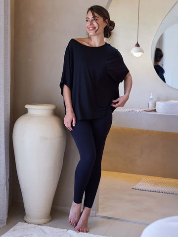 Flow Luxe Tunic - Black