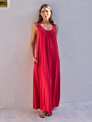 Sophia  Dress - Cherry