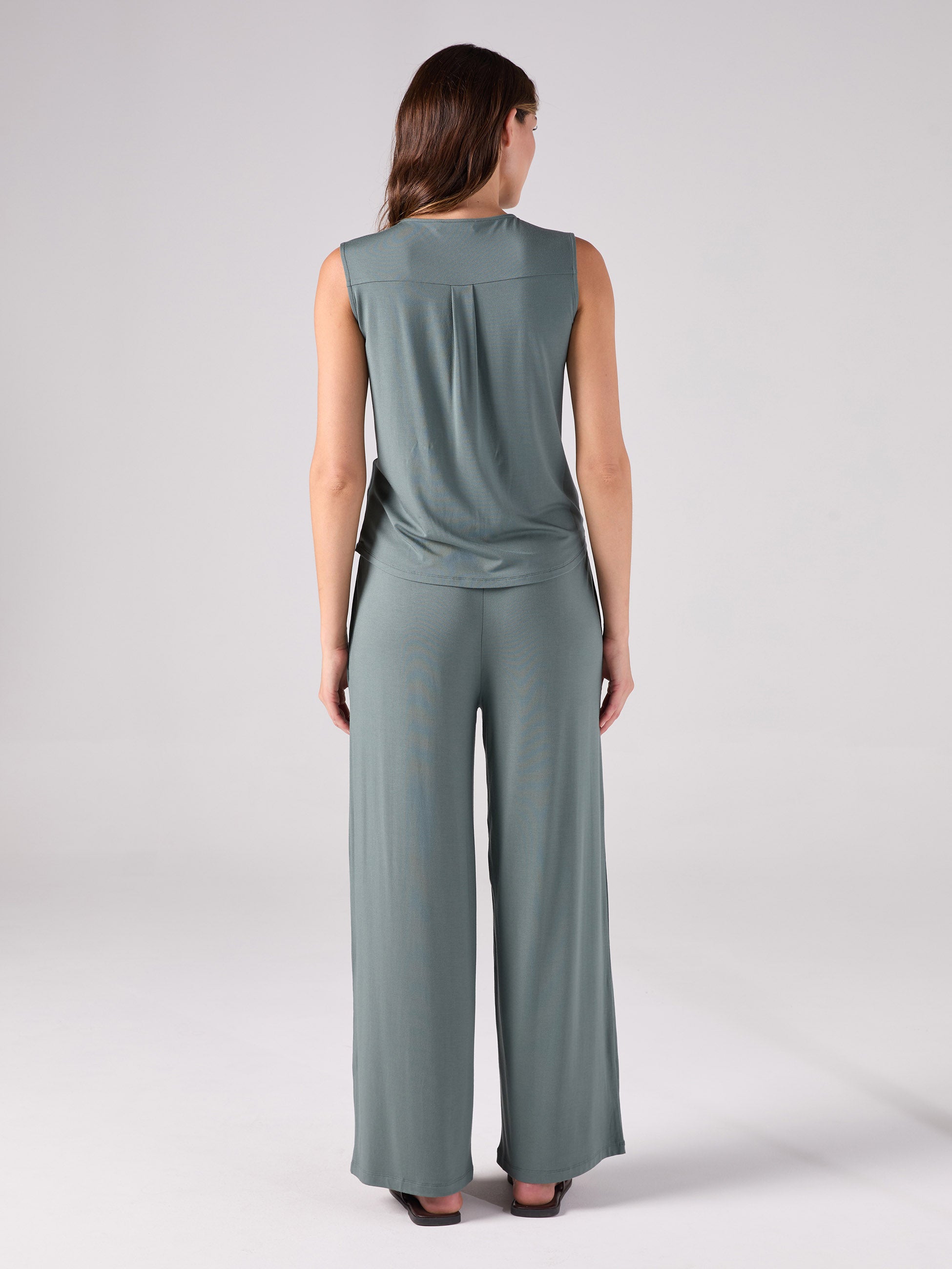 Athena Drape Top - Sage