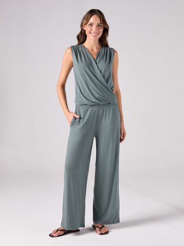 Nomad Modal Wide Leg Pant - Sage