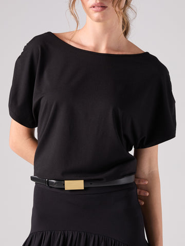 Rouch Sleeve Luxe Layer - Black