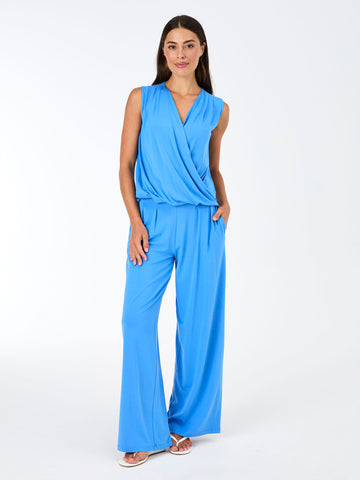 Emery Wide Leg Pants - Cobalt